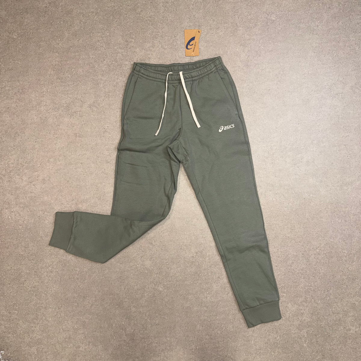 ASICS Logo Fleece Tracksuit – Lichen Green 