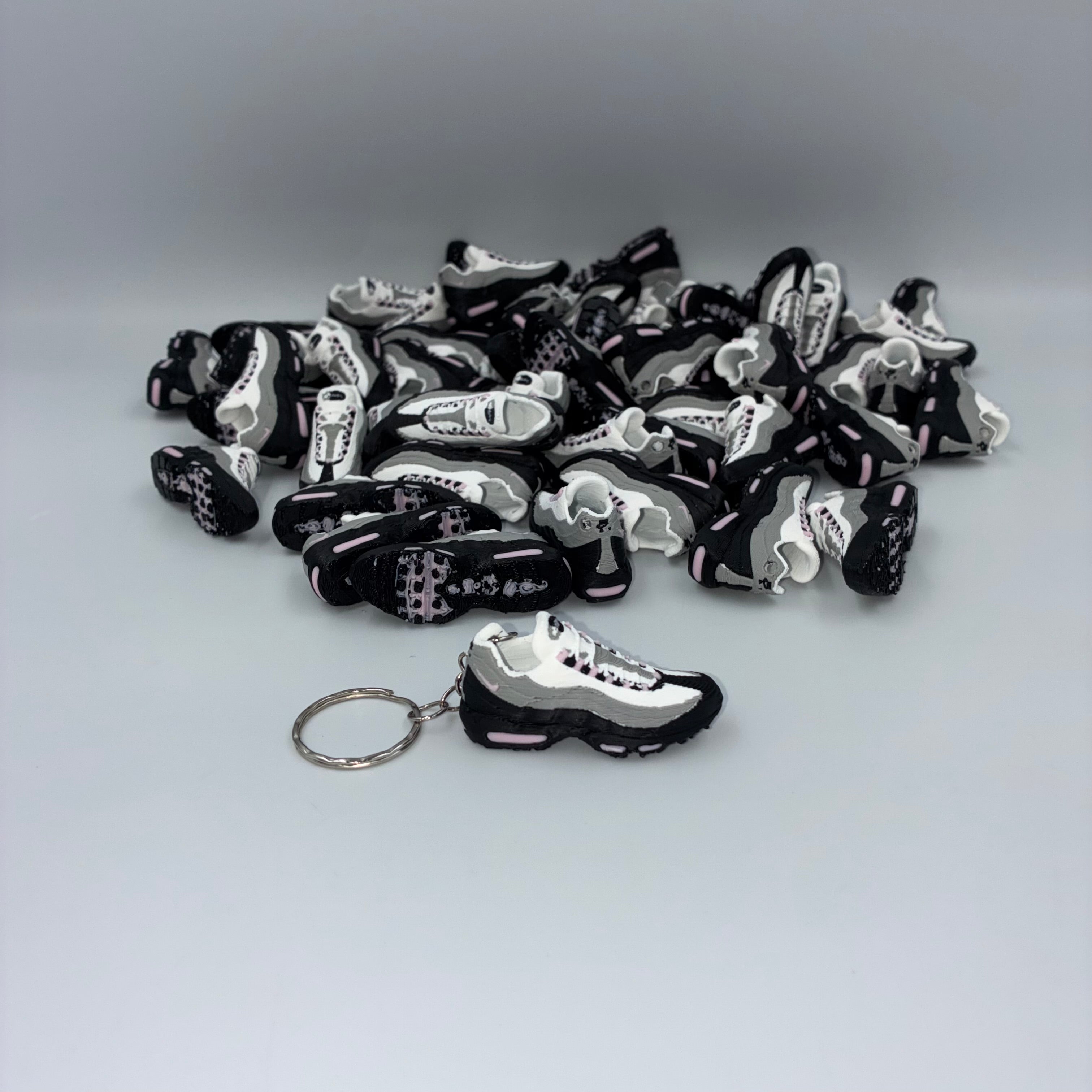 Air Max 95 Inspired Trainer Keyring - Pink Foam