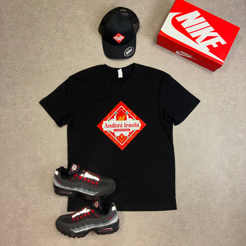 Andoni Iraola Liverpool T-Shirt & Cap - Black