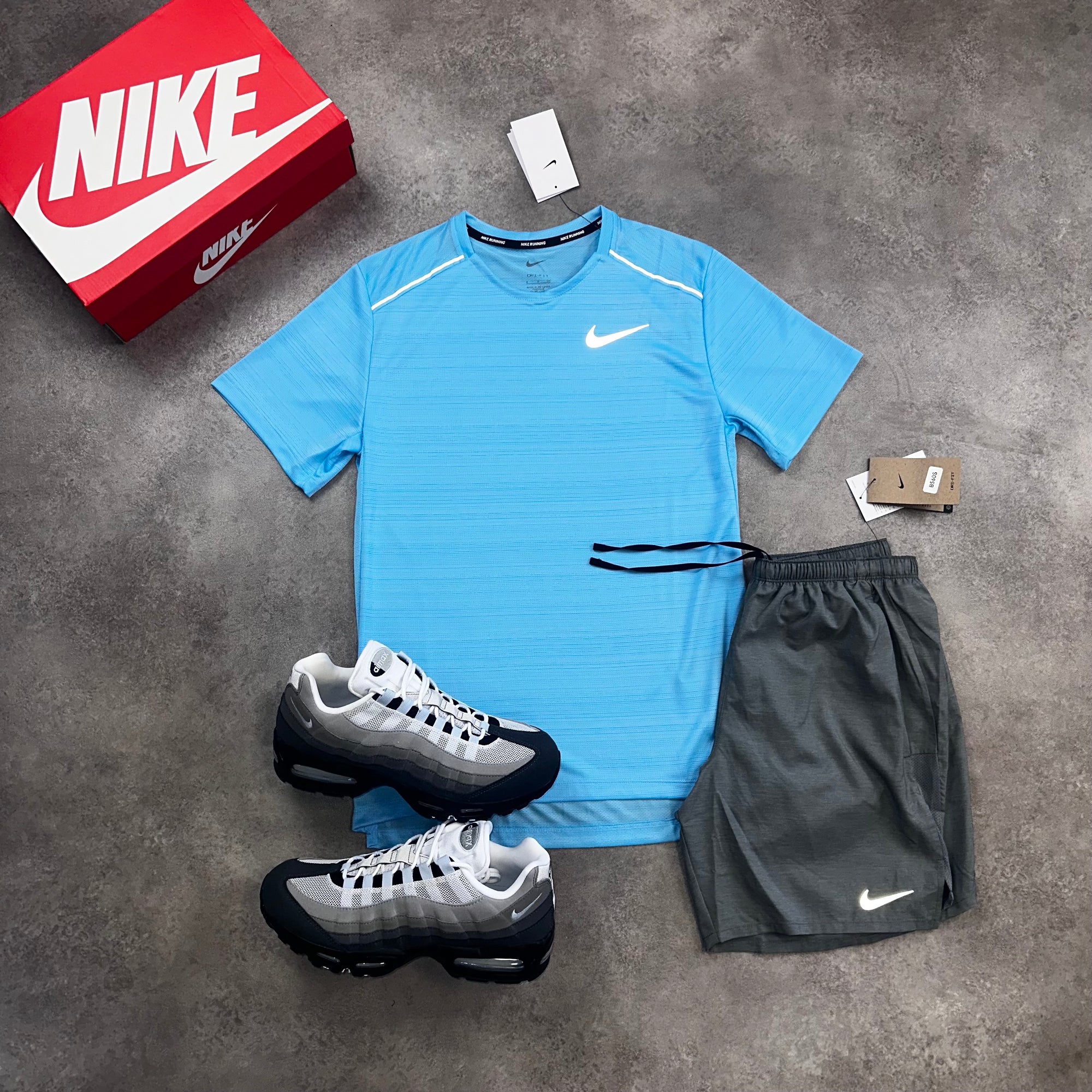 Nike Miler Aquarius Blue & Challenger Grey