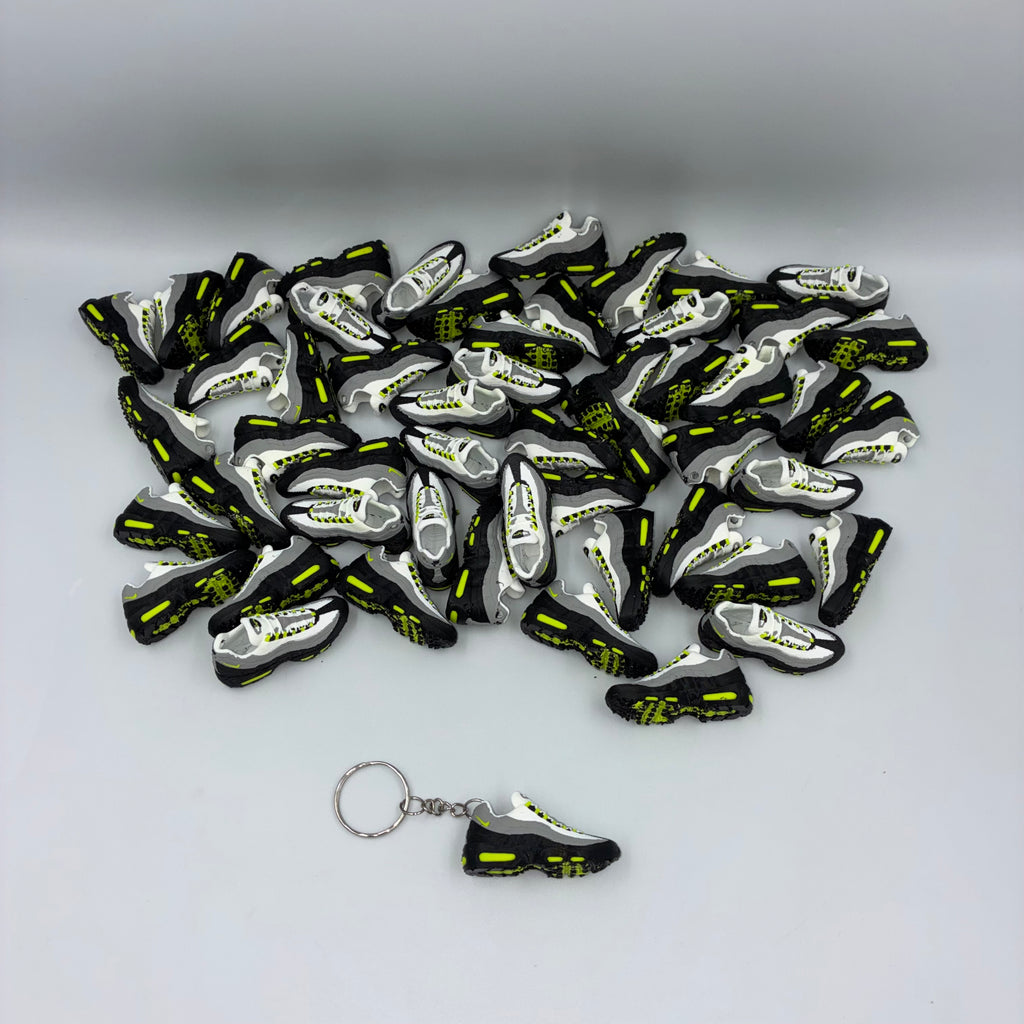 Air Max 95 Inspired Trainer Keyring - Neon