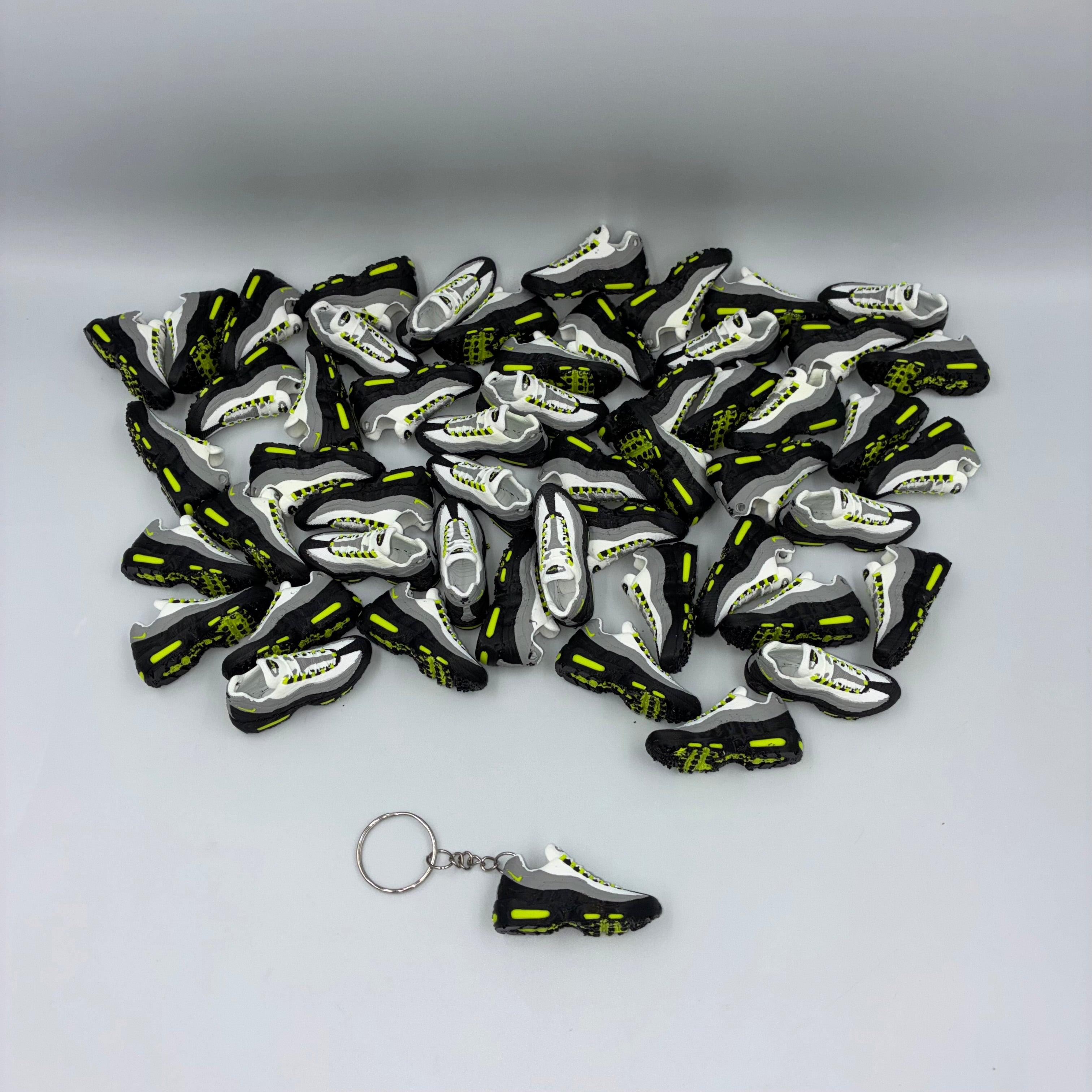 Air Max 95 Inspired Trainer Keyring - Neon