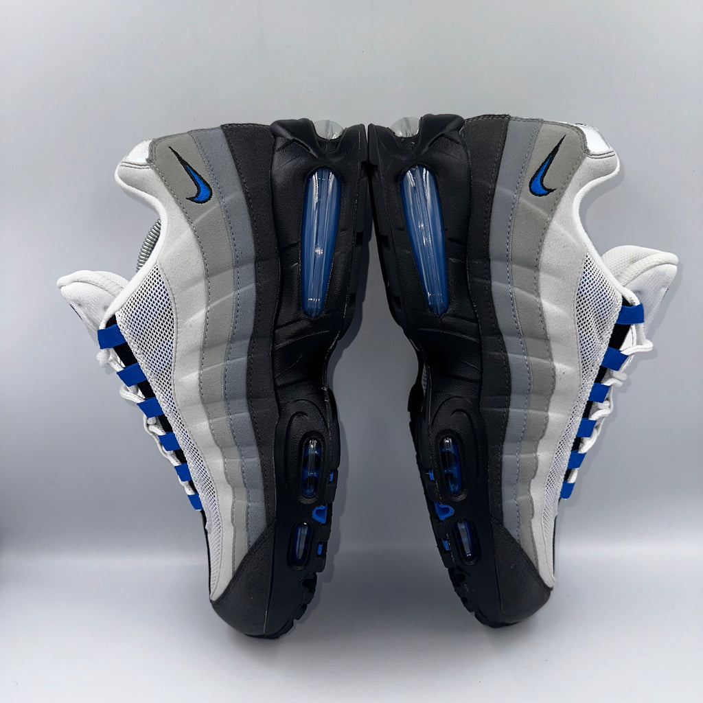 Nike Air Max 95 OG Spark Blue "Big Bubble" UK 10 three-quarter front angle