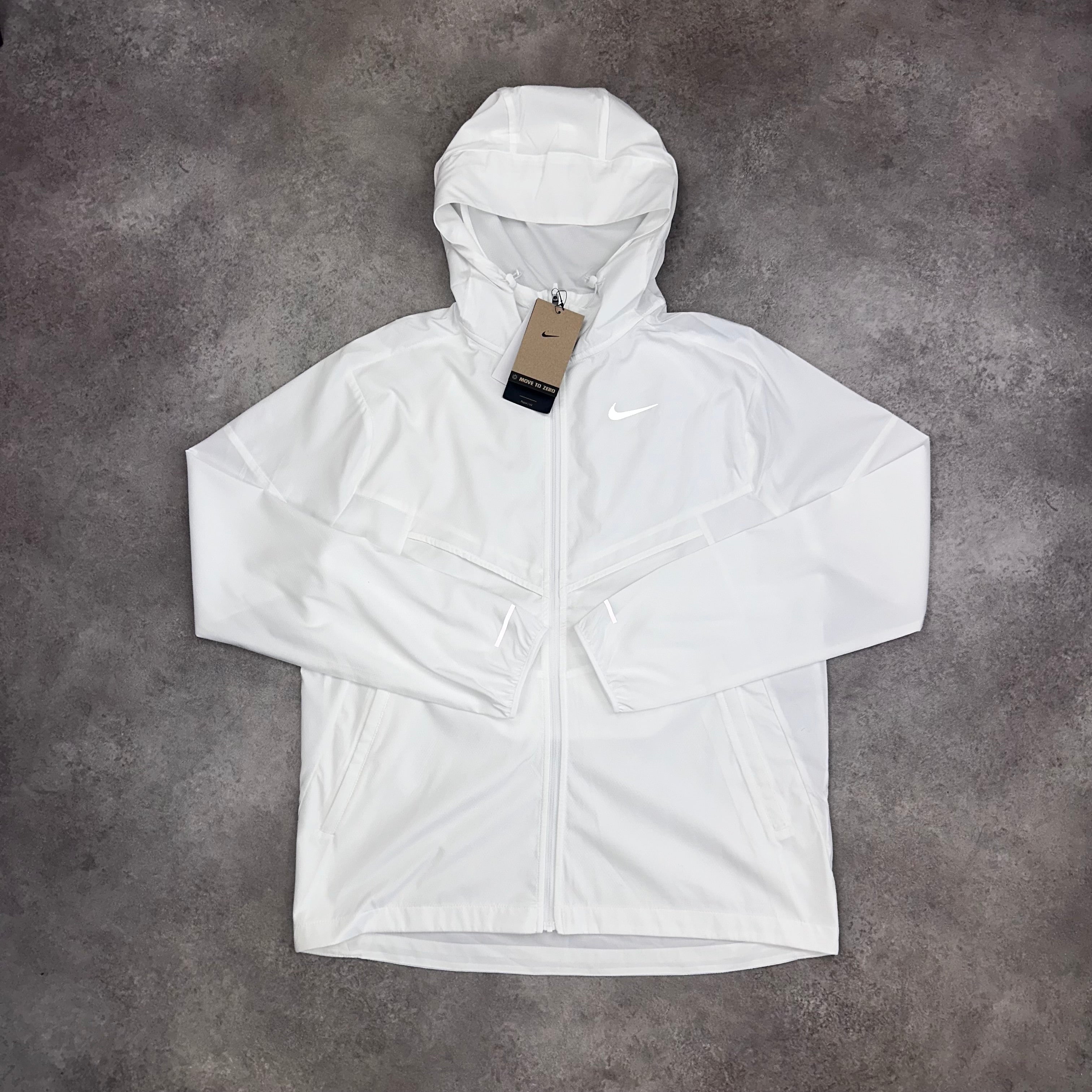 Nike Windbreaker Jacket White back view