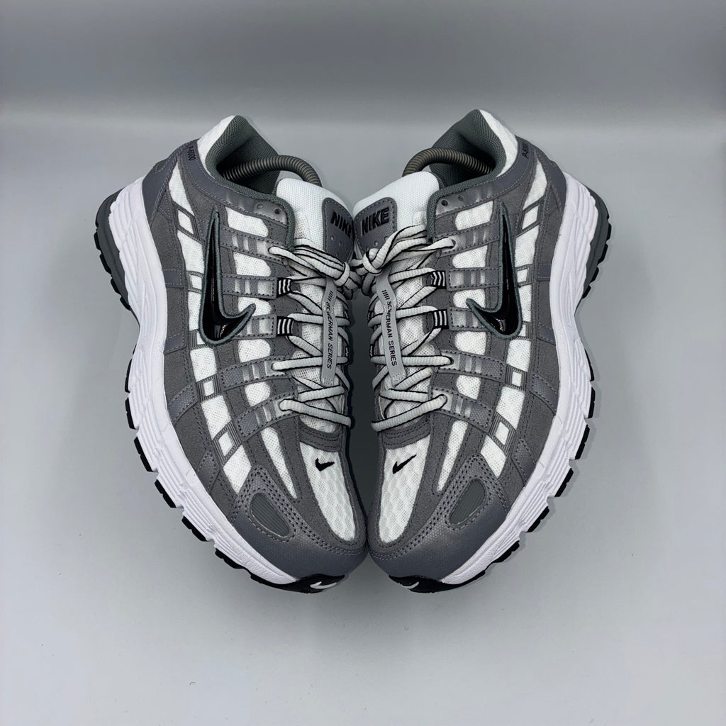 Nike P-6000 White / Black-Mtlc Cool Grey