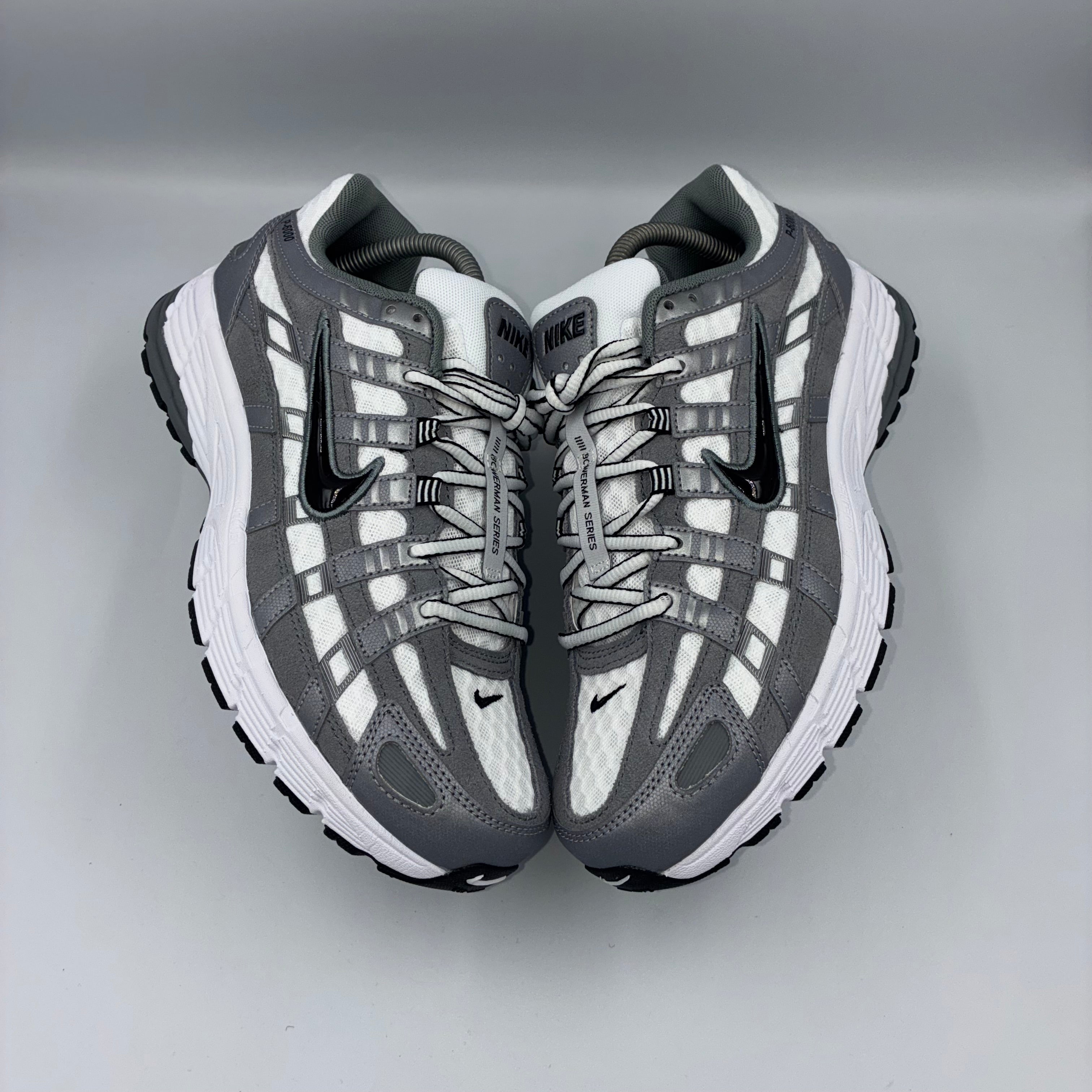 Nike P-6000 White / Black-Mtlc Cool Grey