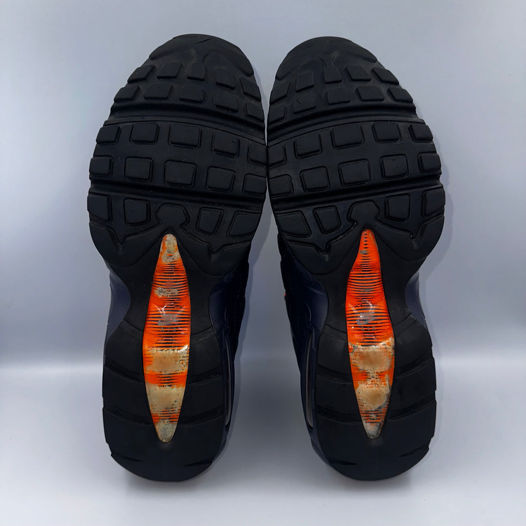 Nike Air Max 95 Obsidian / Total Orange Retro Logo UK 8.5