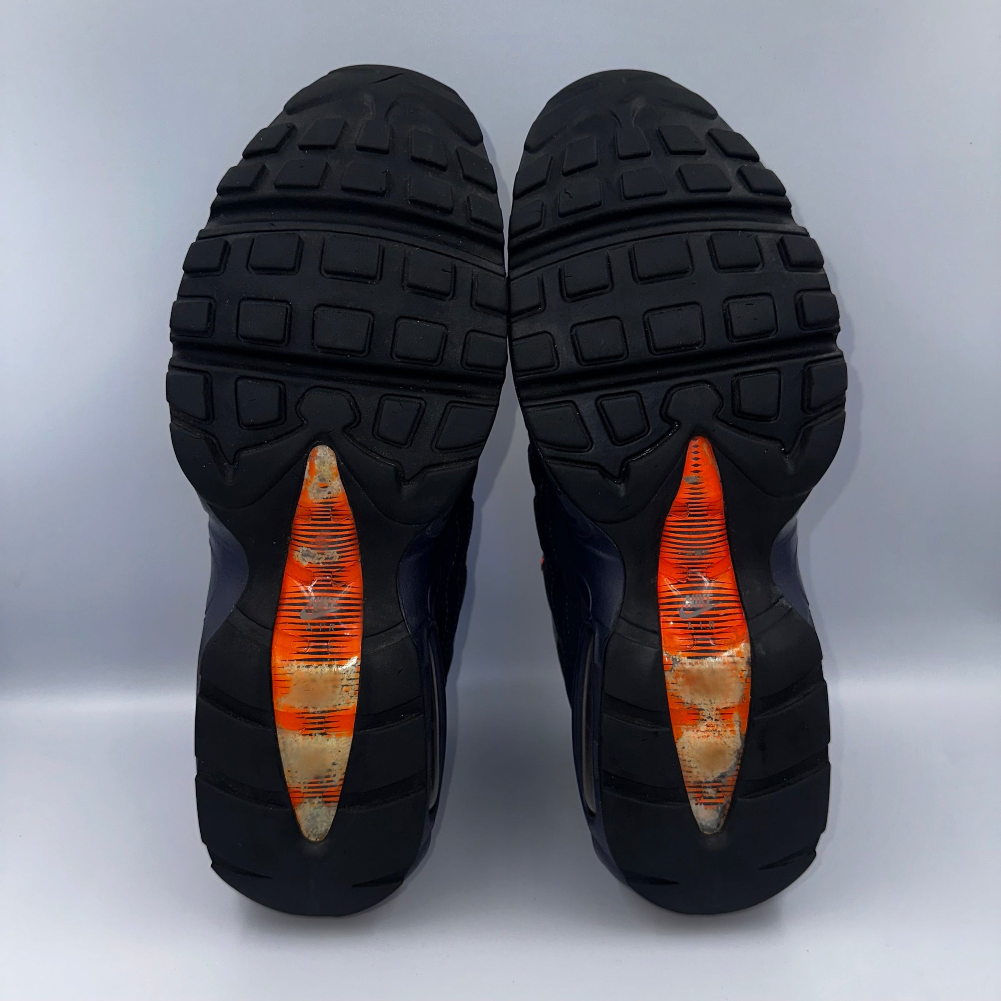 Nike Air Max 95 Obsidian / Total Orange Retro Logo UK 8.5