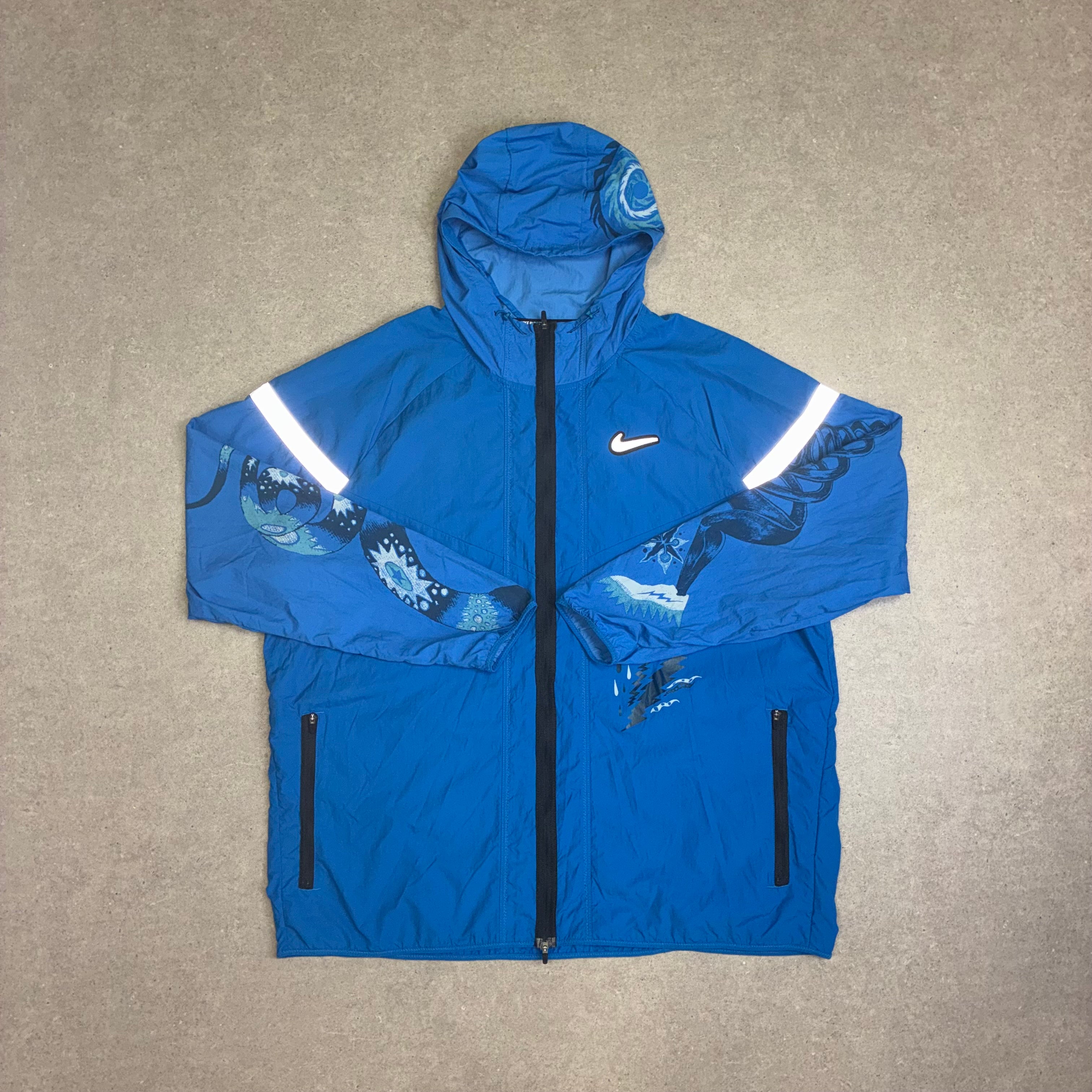 Nike Dragon Windbreaker Jacket Blue Void
