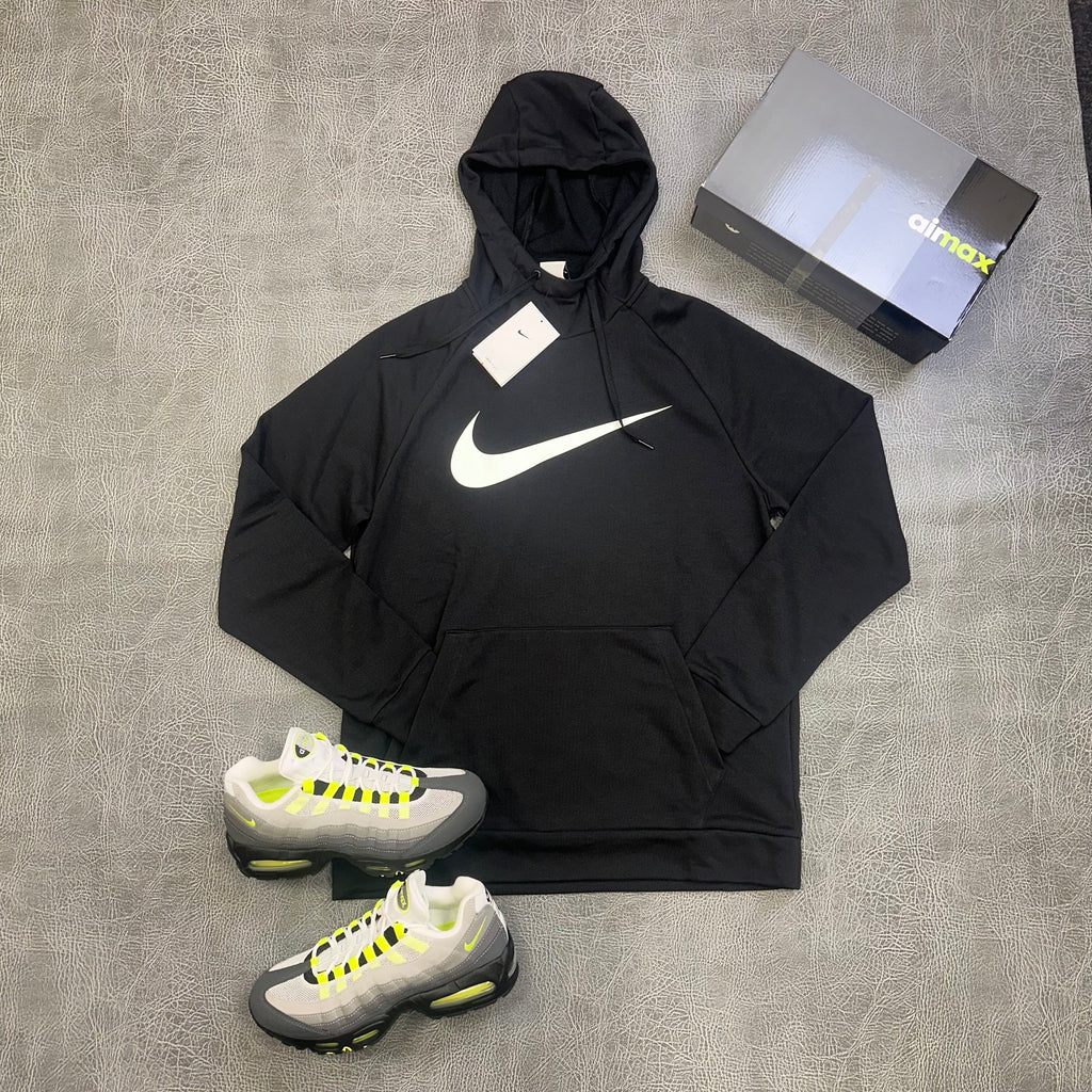 Nike Dri-FIT Pullover Hoodie Black CZ2425-010 front view