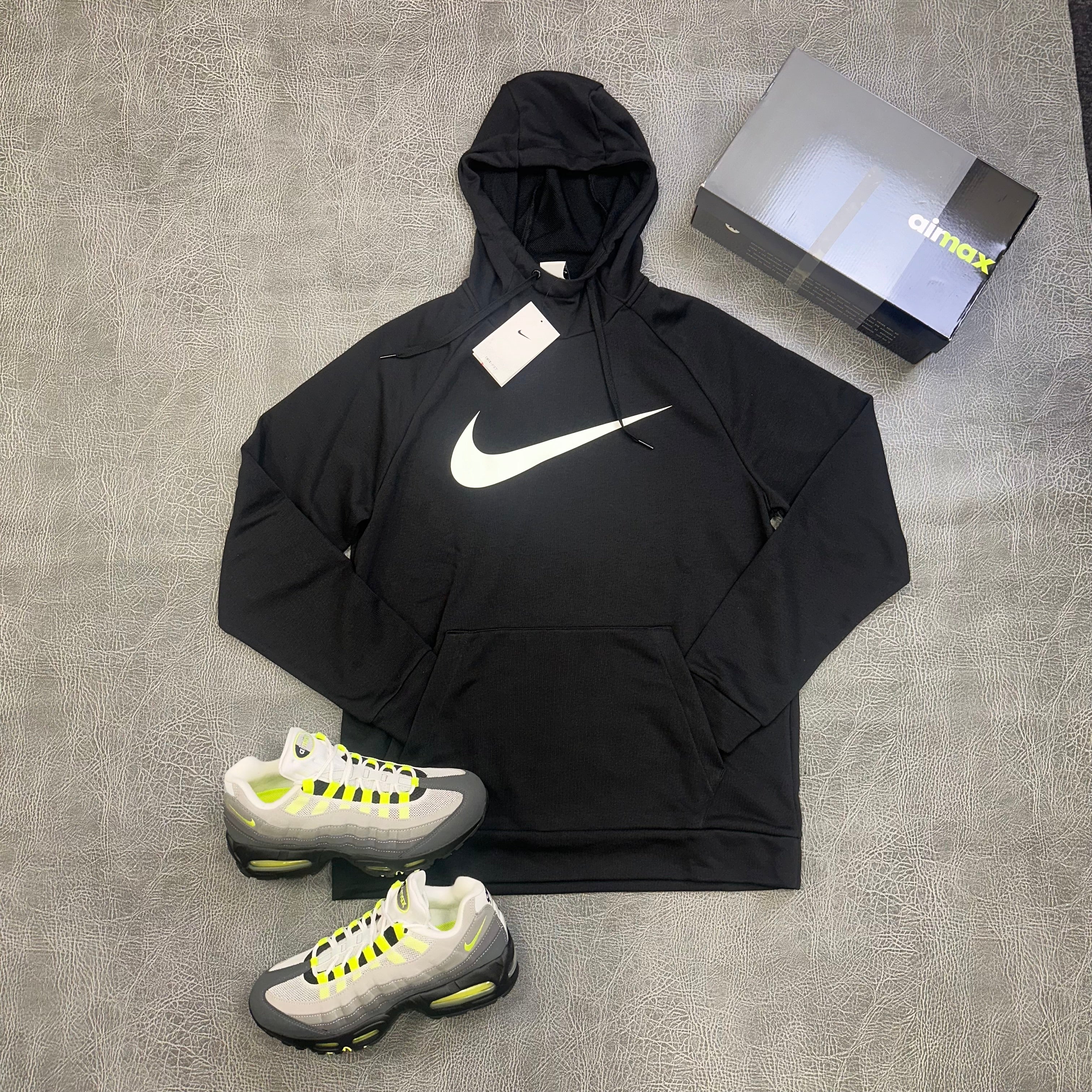 Nike Dri-FIT Pullover Hoodie Black CZ2425-010 front view