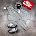 Nike Sportswear Club Fleece Tracksuit Grey front view