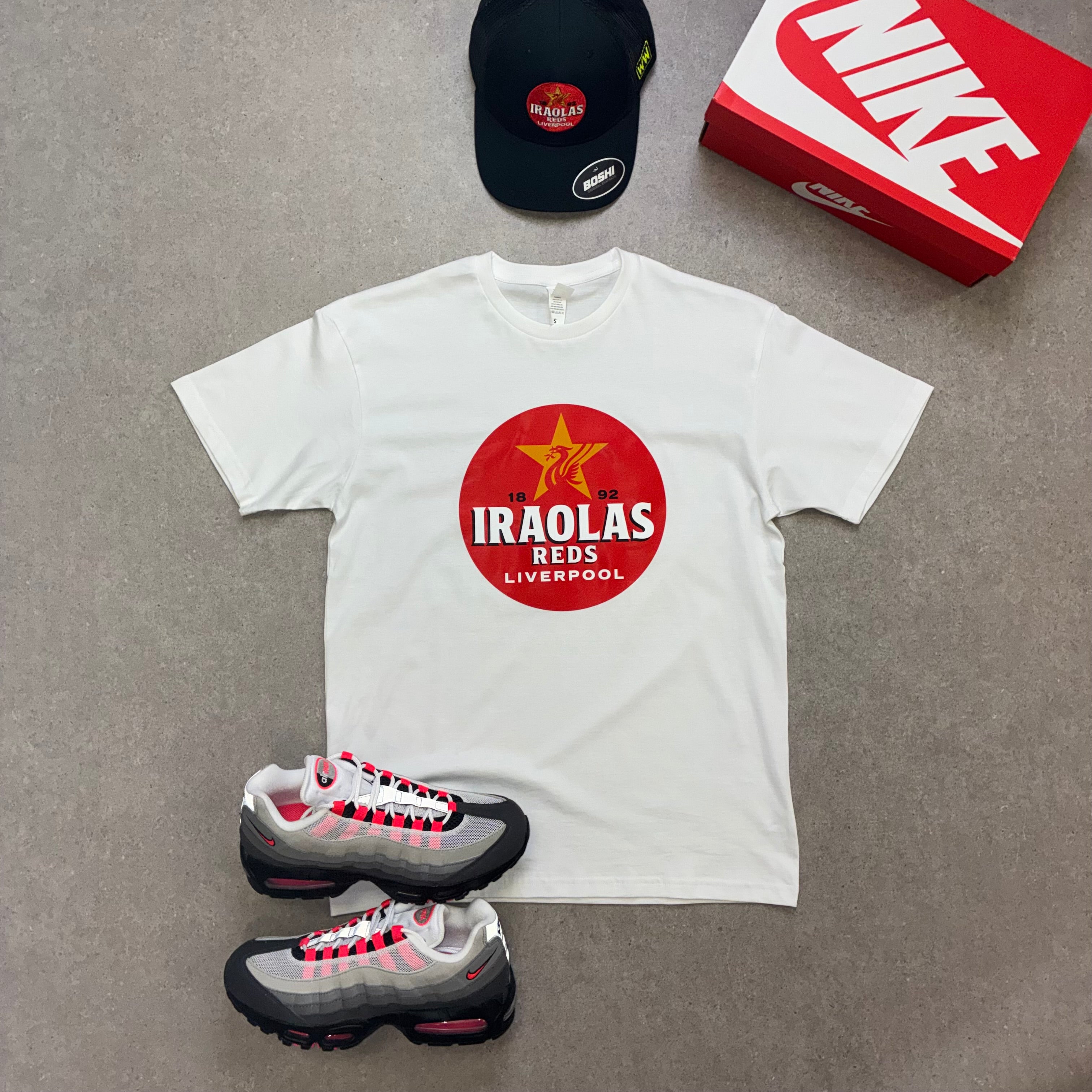 Iraolas Reds T-Shirt & Cap - White