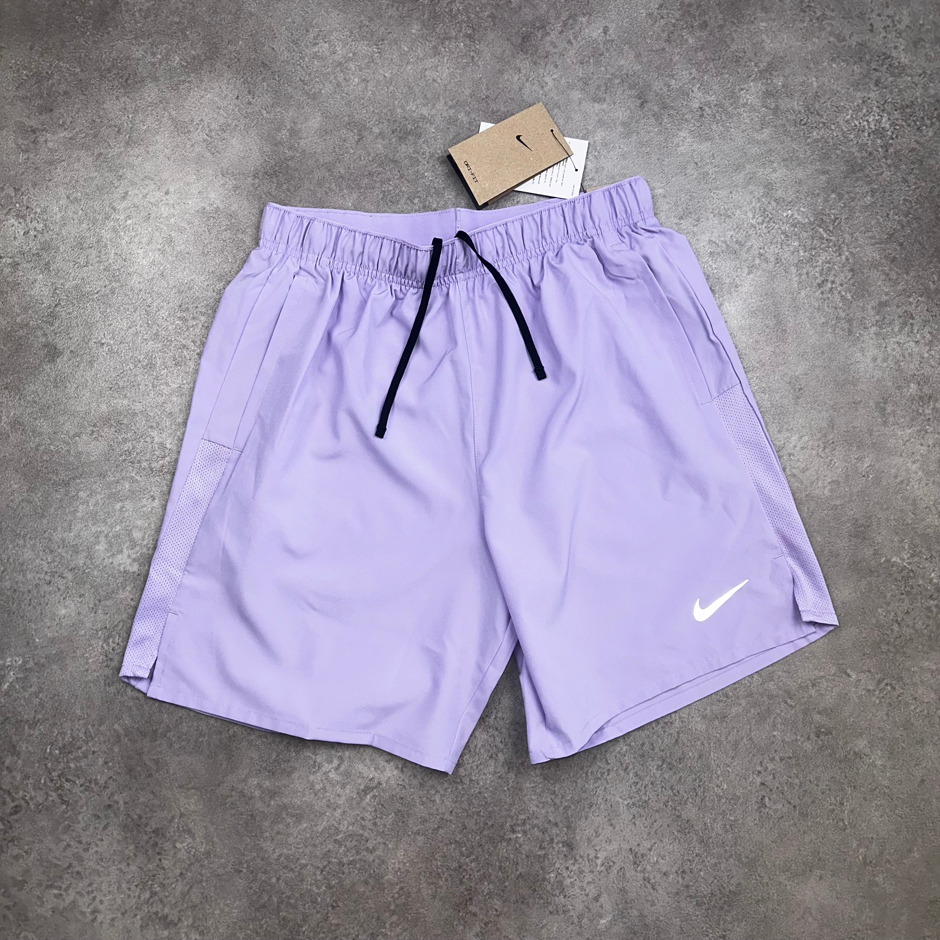 Nike Challenger Shorts 7 Inch Lilac back view