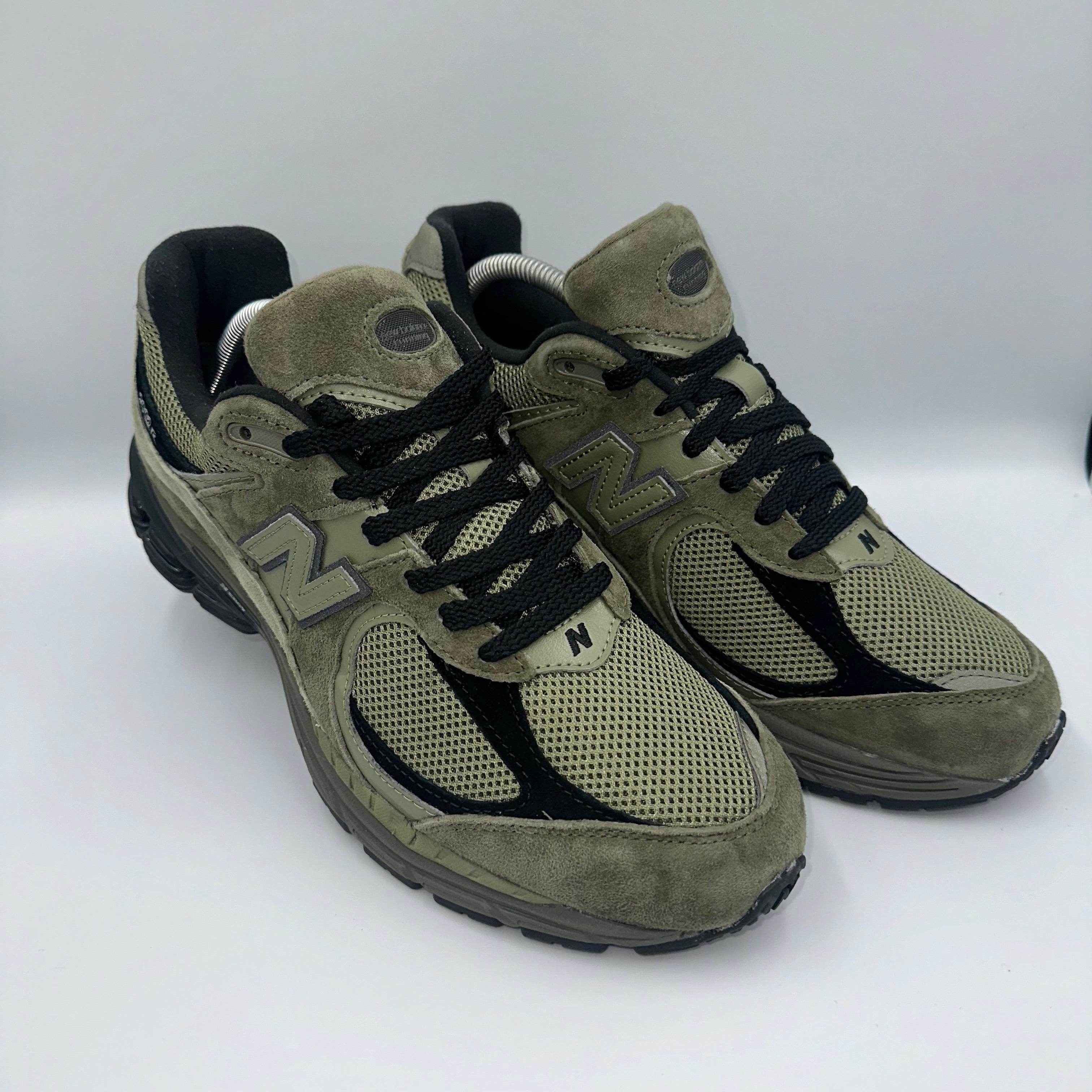 New Balance 2002R Khaki lateral side profile