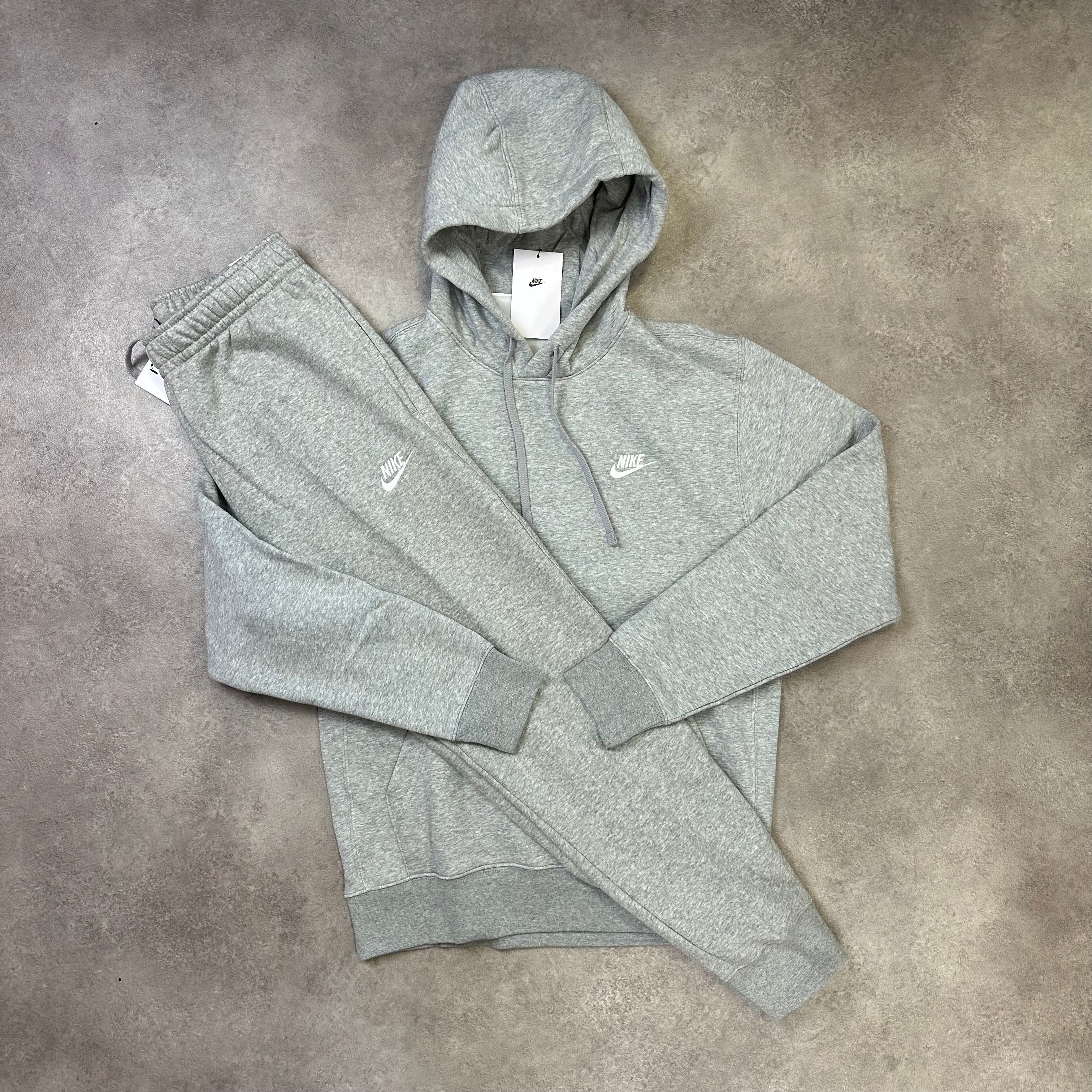 Nike Sportswear Club Fleece Tracksuit Grey back view
