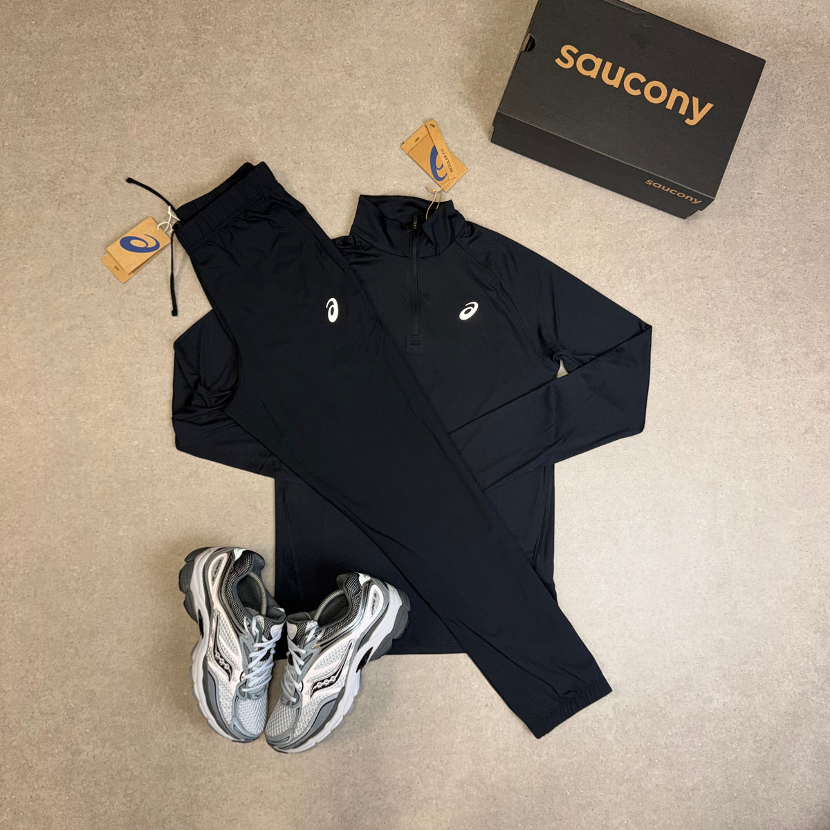 ASICS Half Zip Set Performance Black
