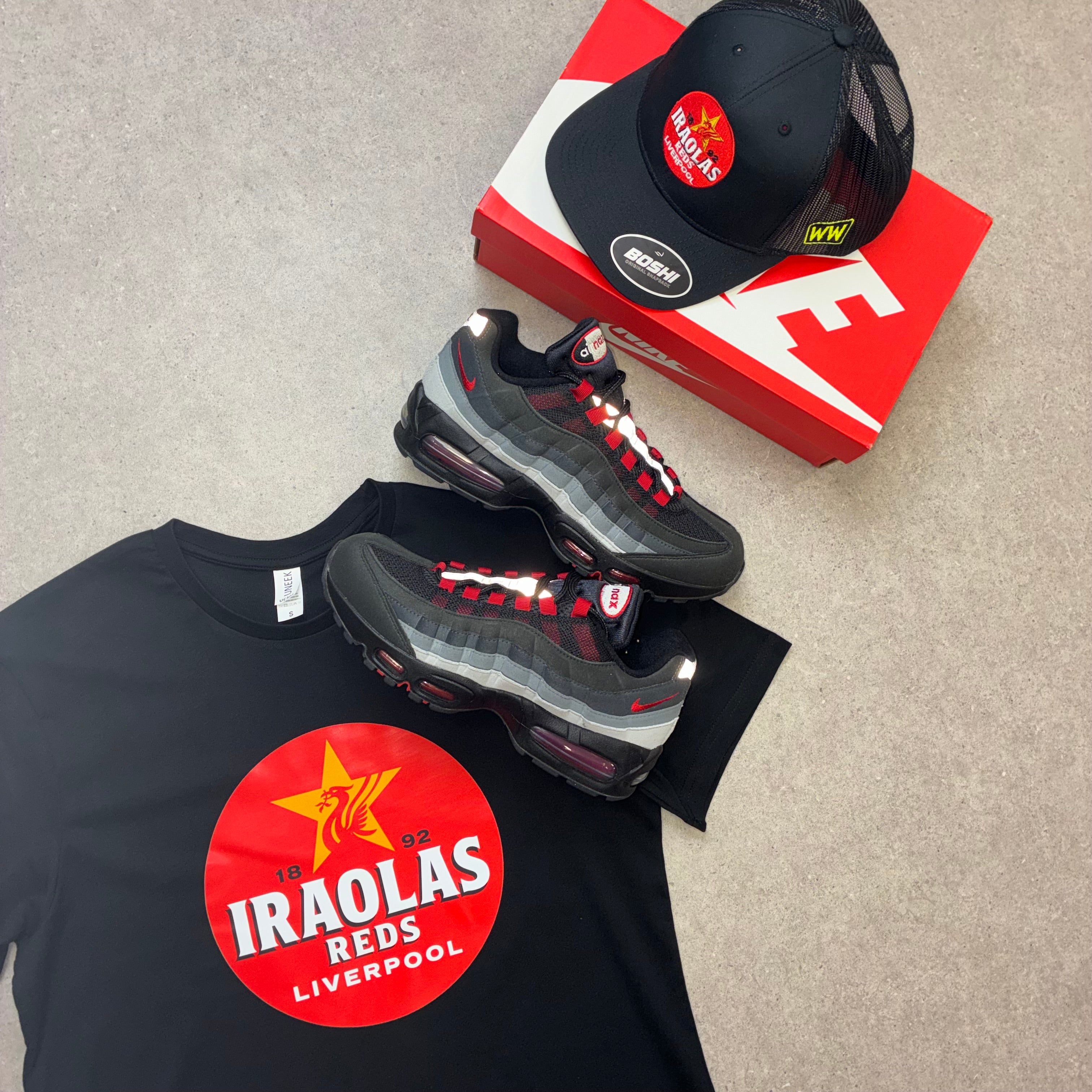 Iraolas Reds T-Shirt & Cap - Black