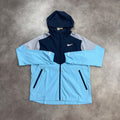 Nike Windbreaker Aqua Blue front view