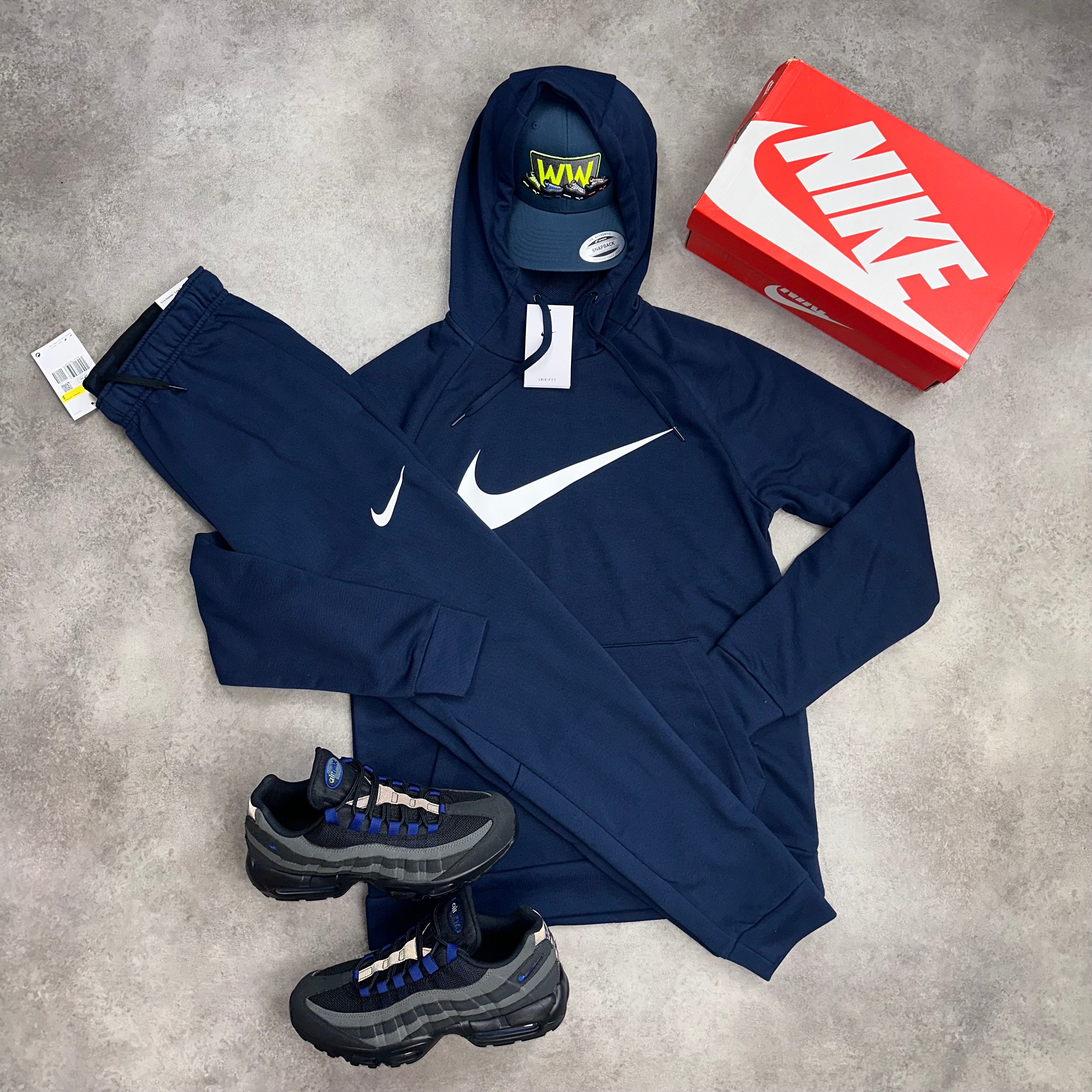 Nike Graphic Tracksuit Navy front view