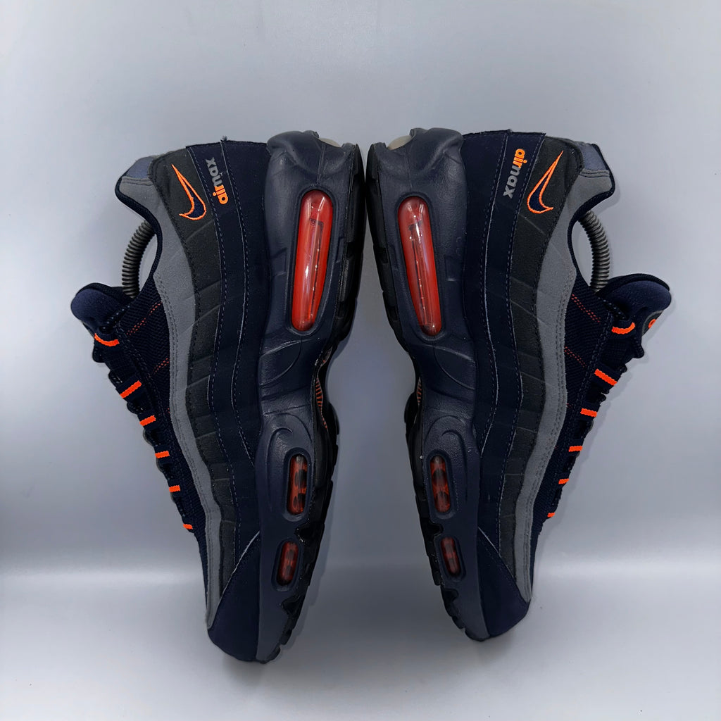 Nike Air Max 95 Obsidian / Total Orange Retro Logo UK 8.5