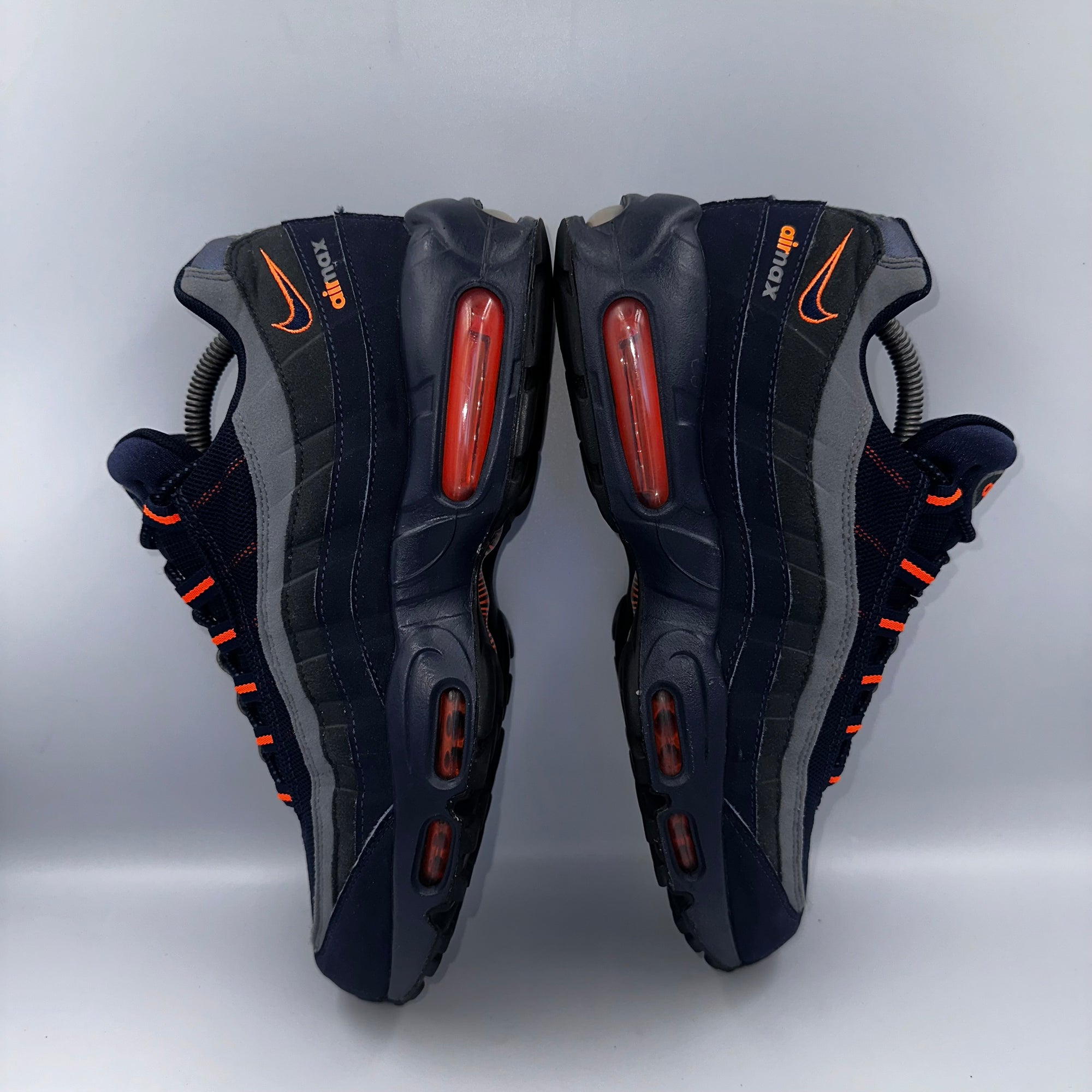 Nike Air Max 95 Obsidian / Total Orange Retro Logo UK 8.5