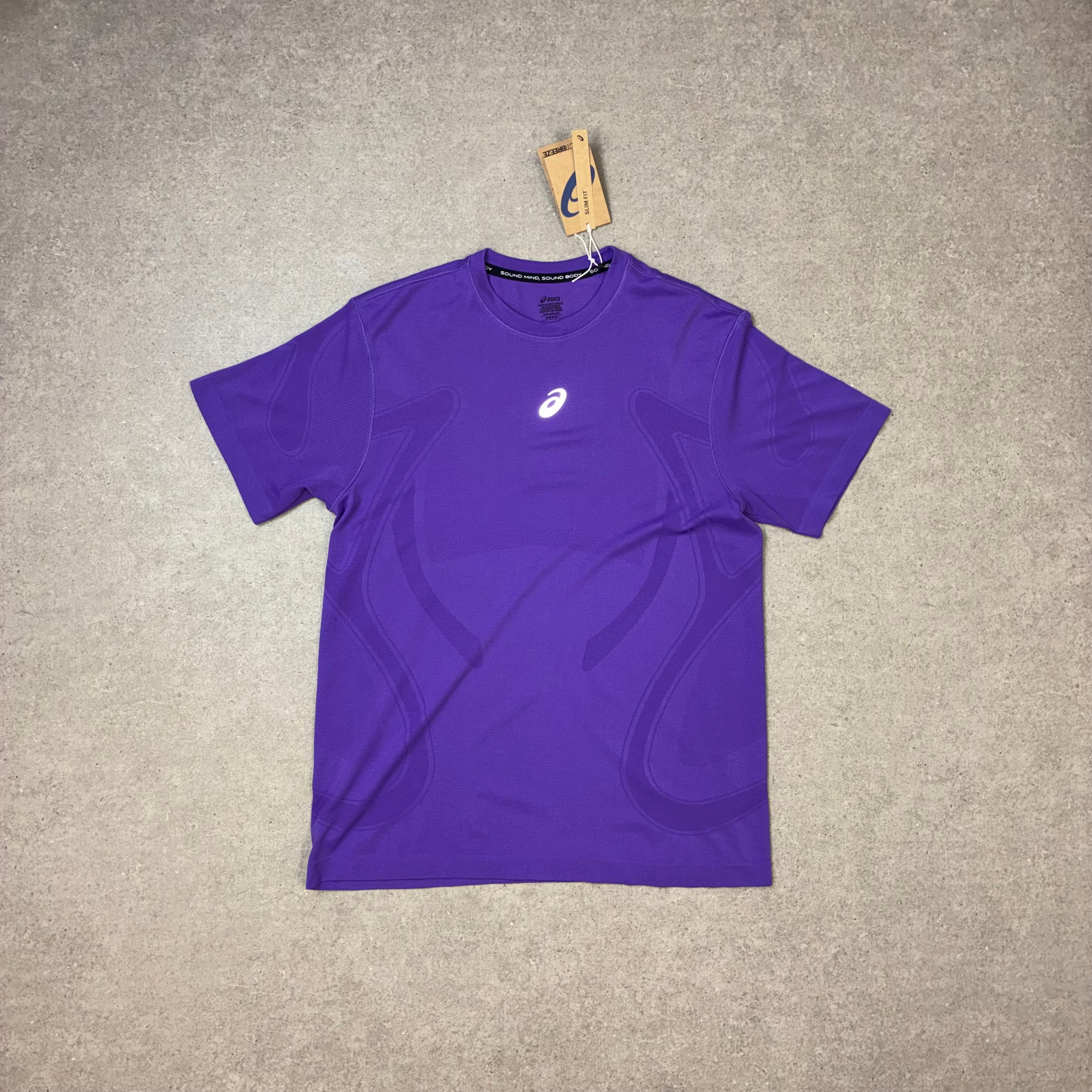 ASICS Road Seamless SS Edo Purple & Sport Run Shorts Black