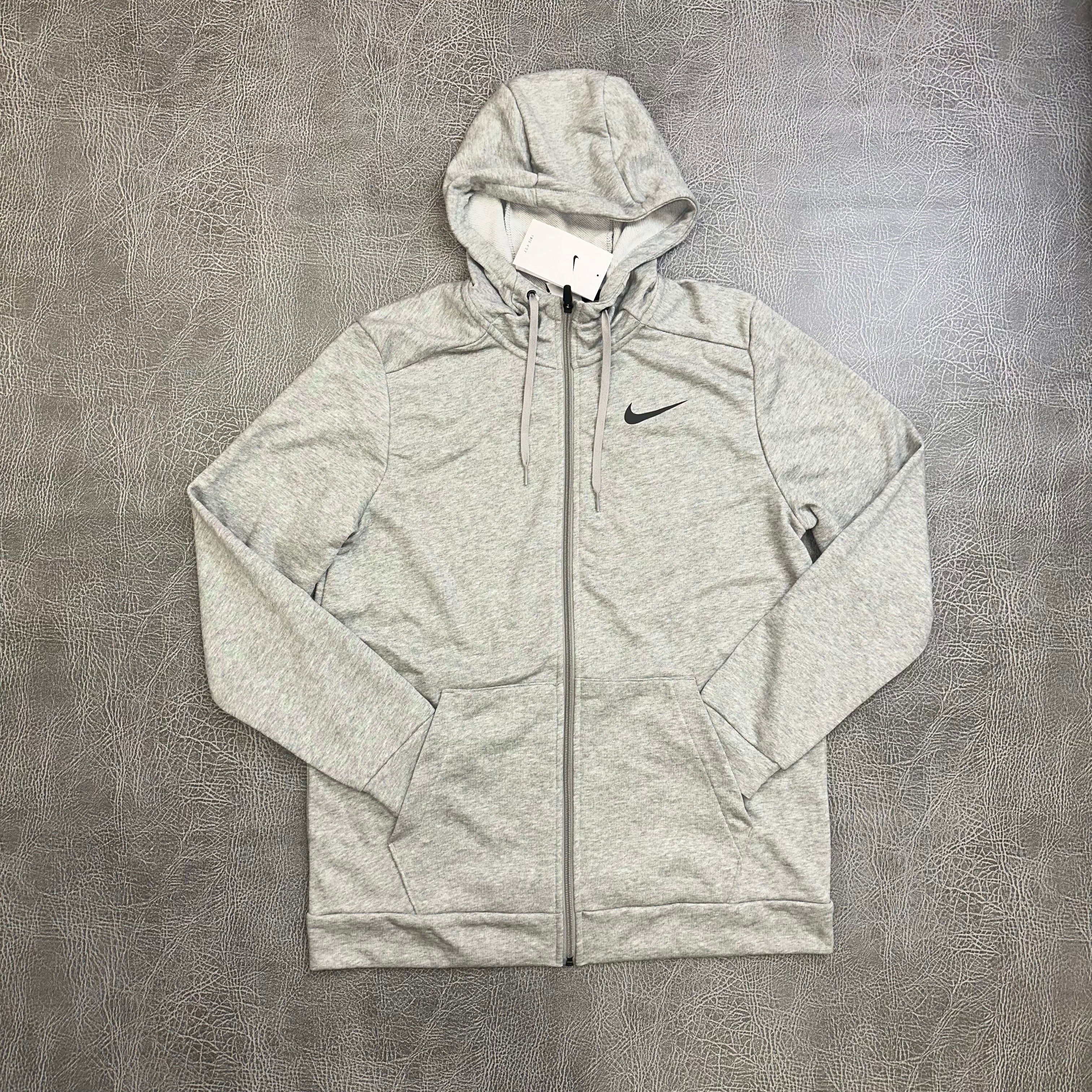 Nike Dri-FIT Hoodie Grey back view All Sizes