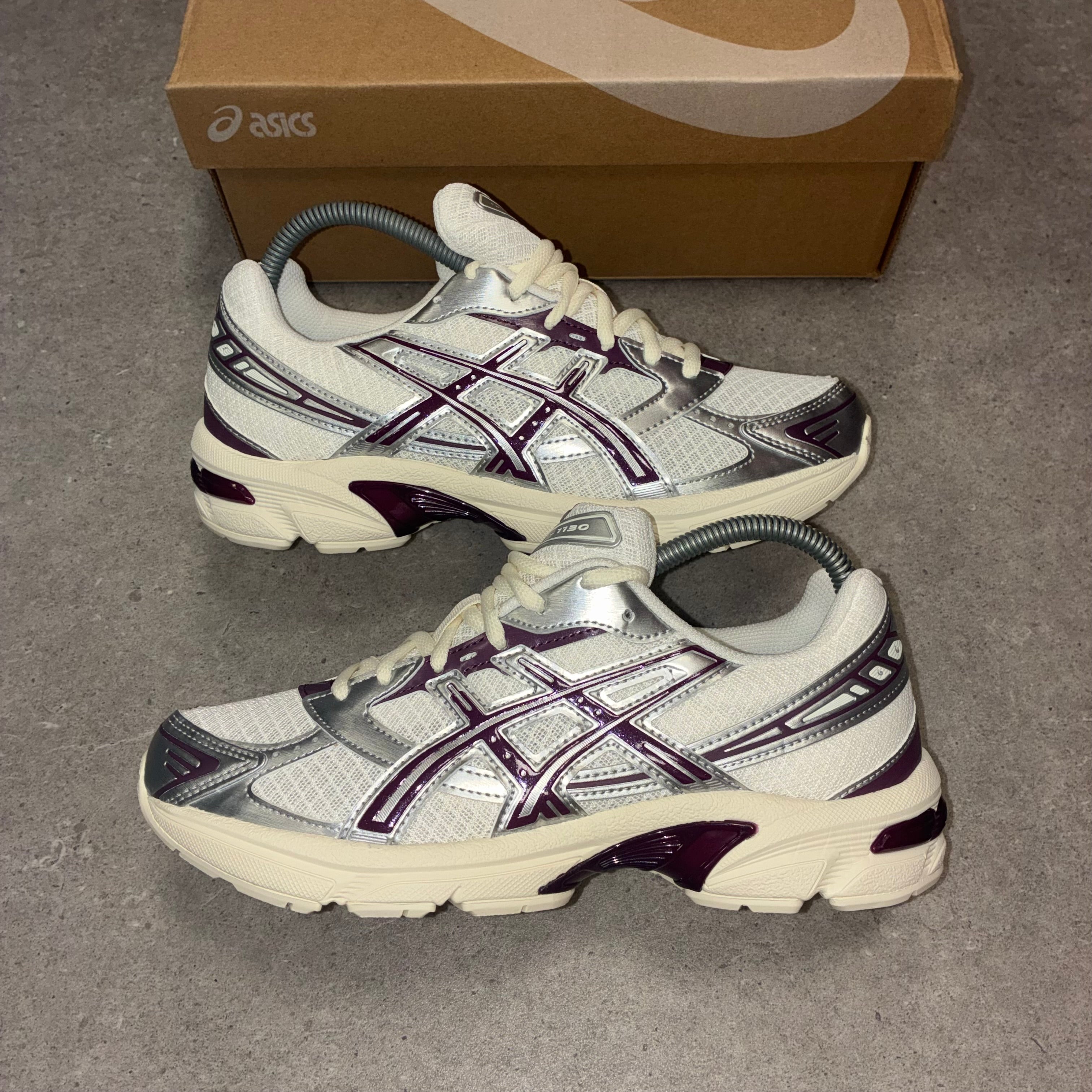 ASICS Gel-1130 White / Beniimo Purple 