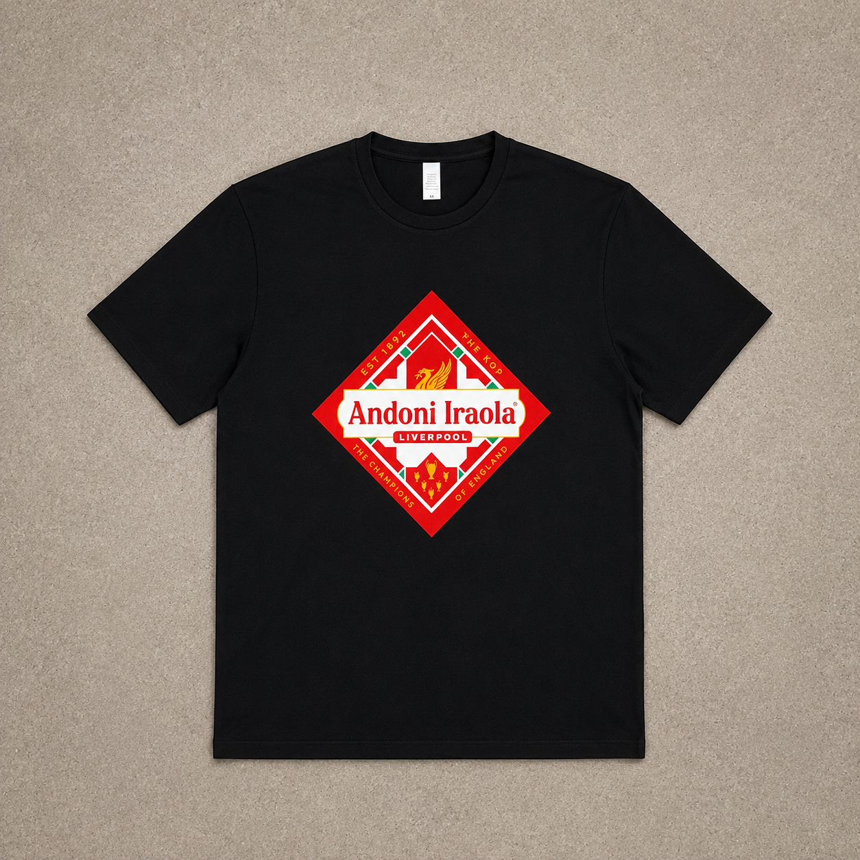 Andoni Iraola Liverpool T-Shirt & Cap - Black