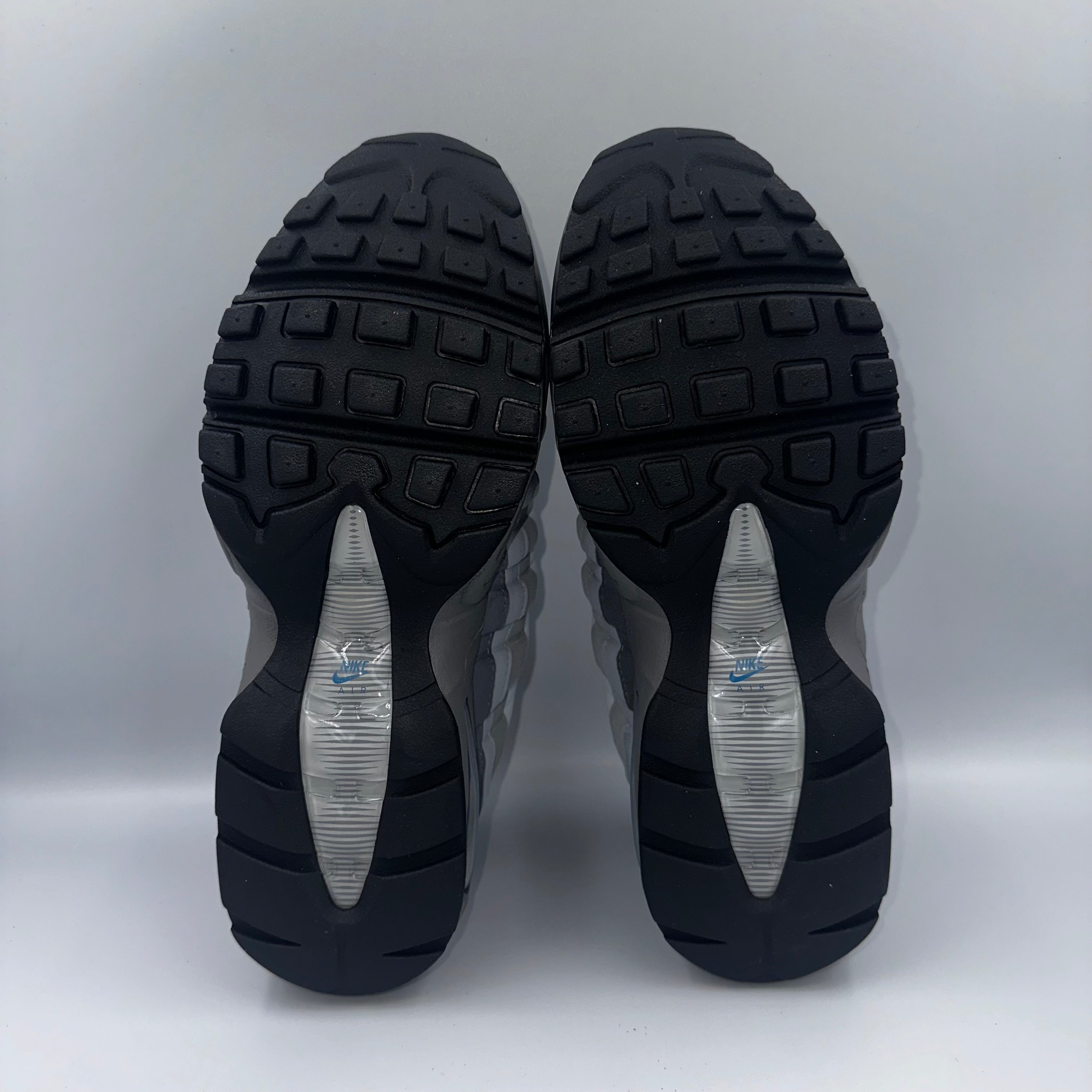 Nike Air Max 95 Smoke Grey / Green Abyss “Big Bubble" UK 6 heel and counter detail