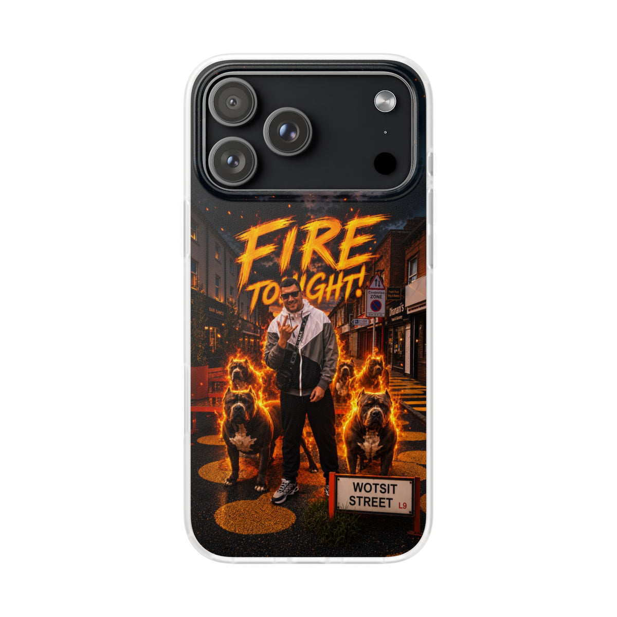 Wez Wotsitt Street - Fire Tonight Phone Case