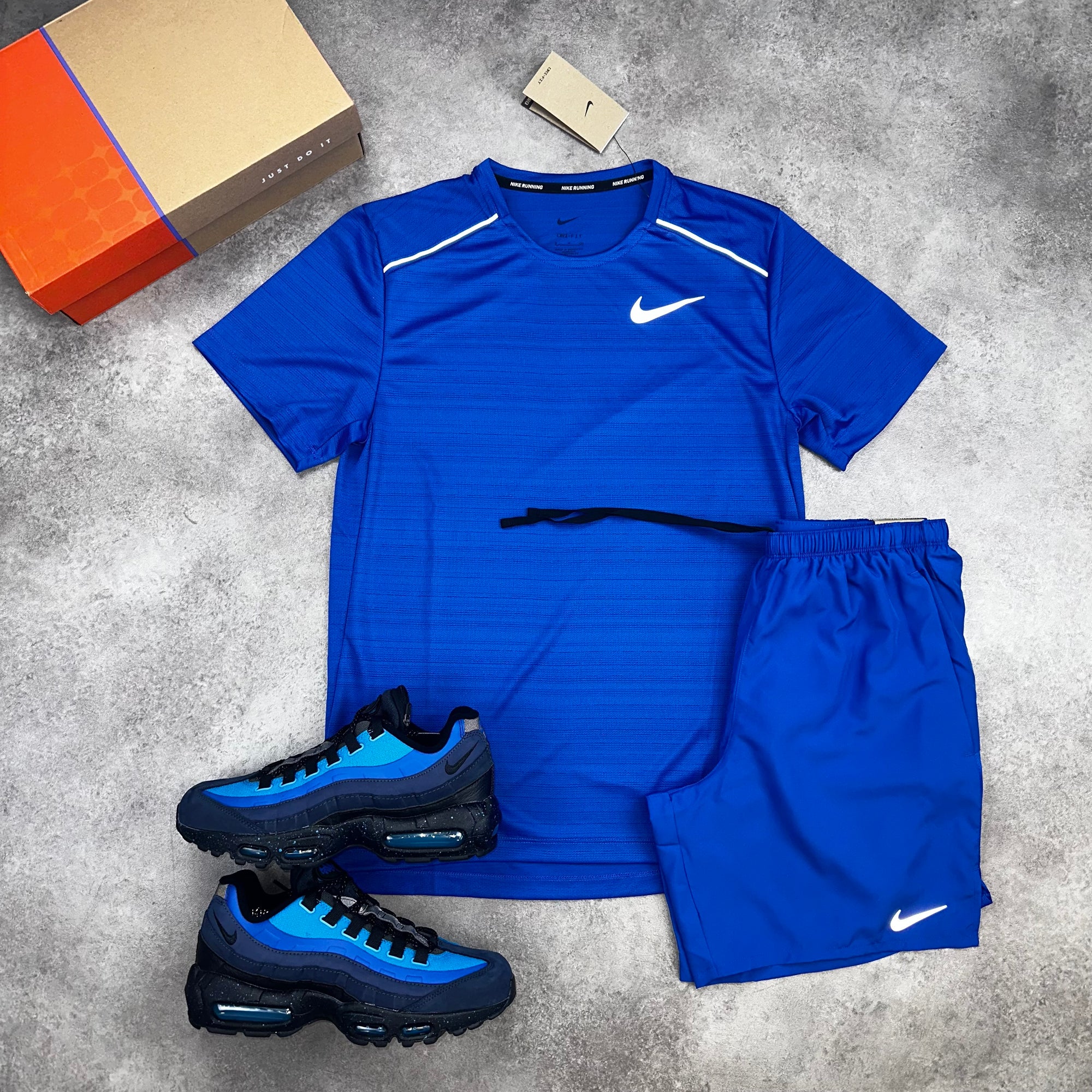 Nike Miler & Challenger Shorts Royal Blue