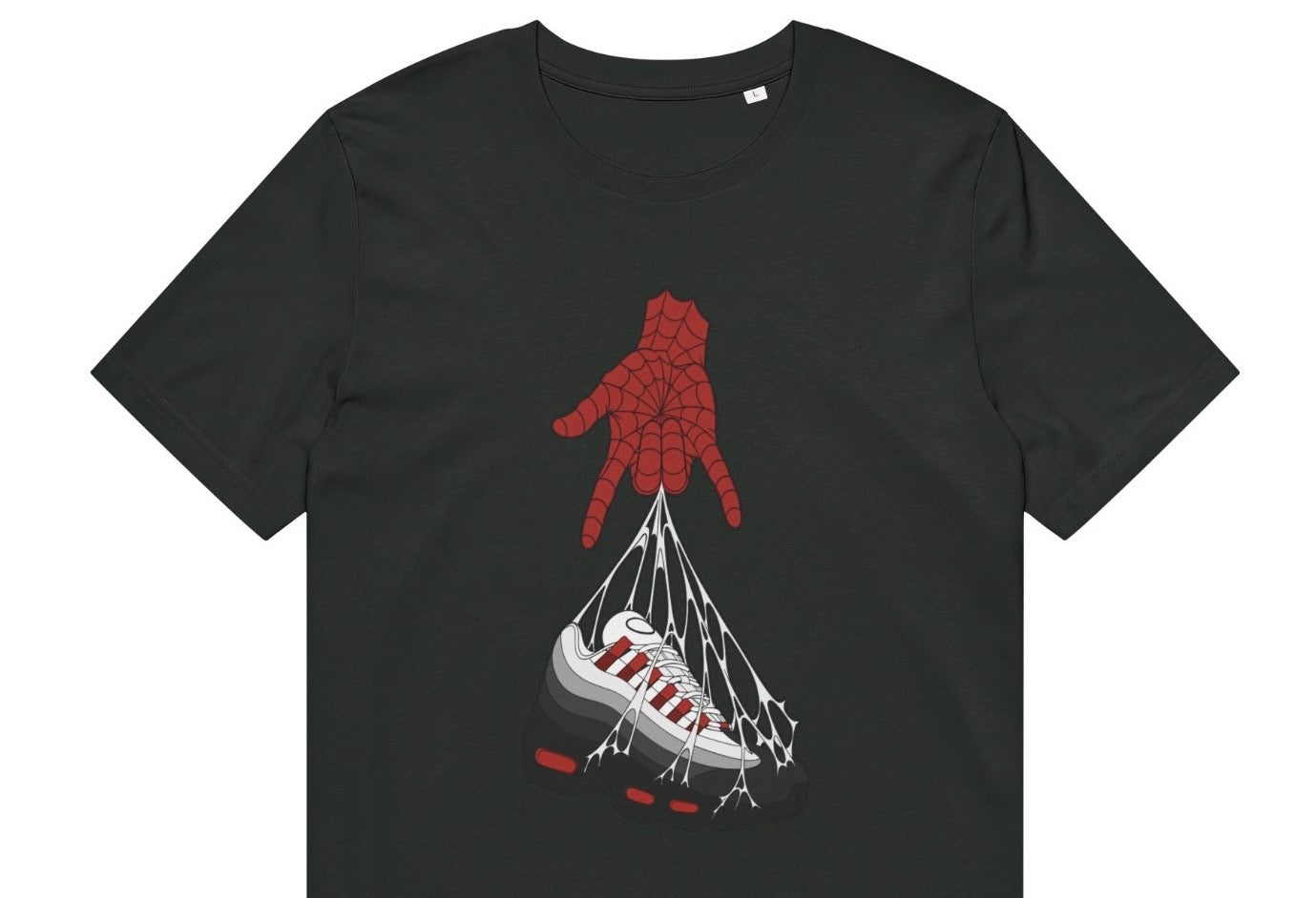 Spider Webs T-Shirt - Black