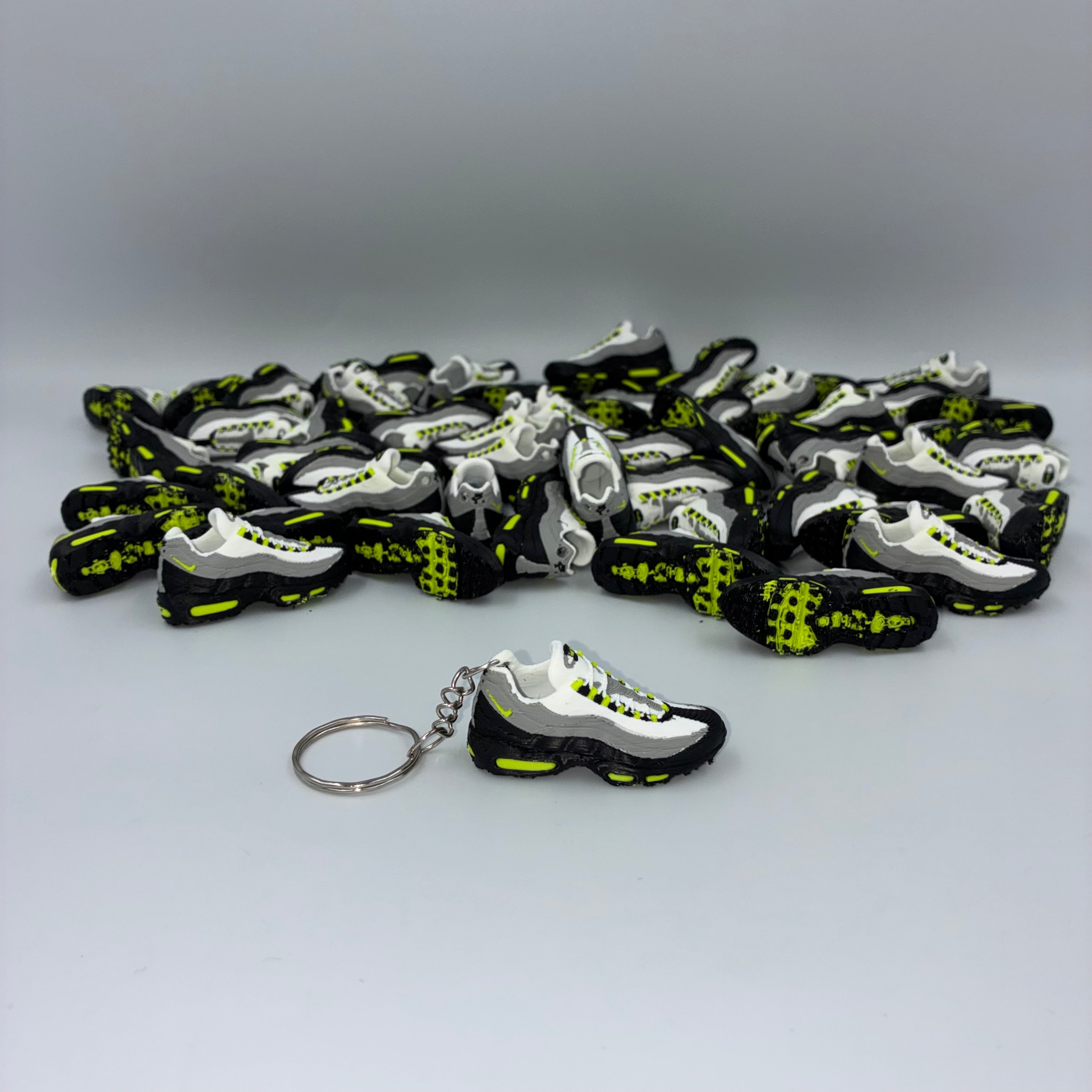Air Max 95 Inspired Trainer Keyring - Neon