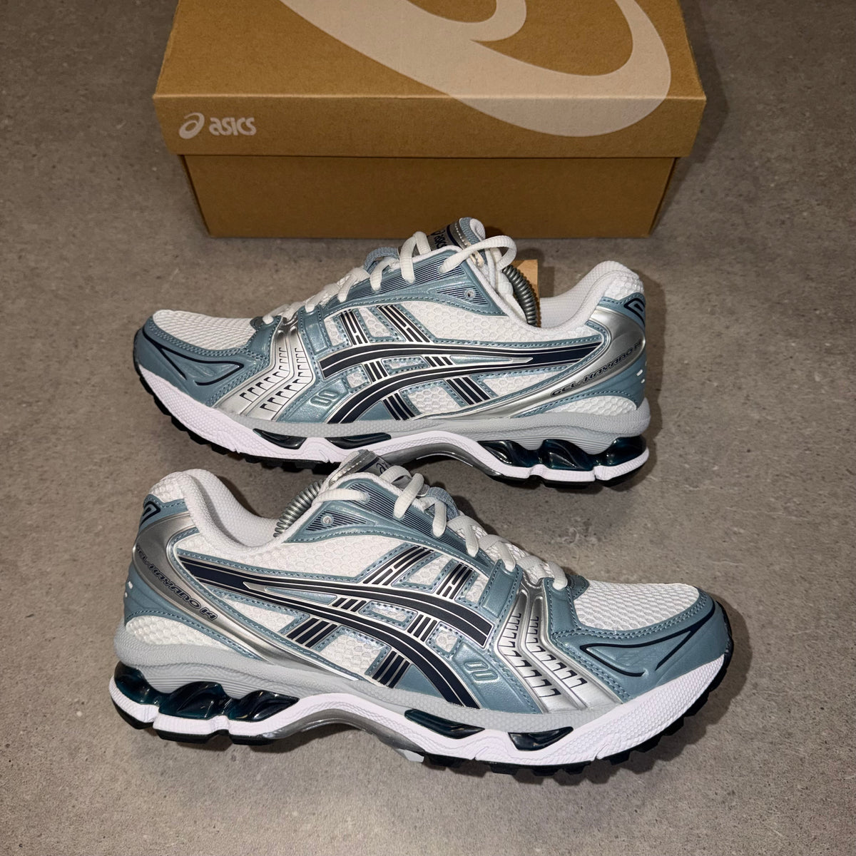 ASICS Gel-Kayano 14 White / Fjord Grey