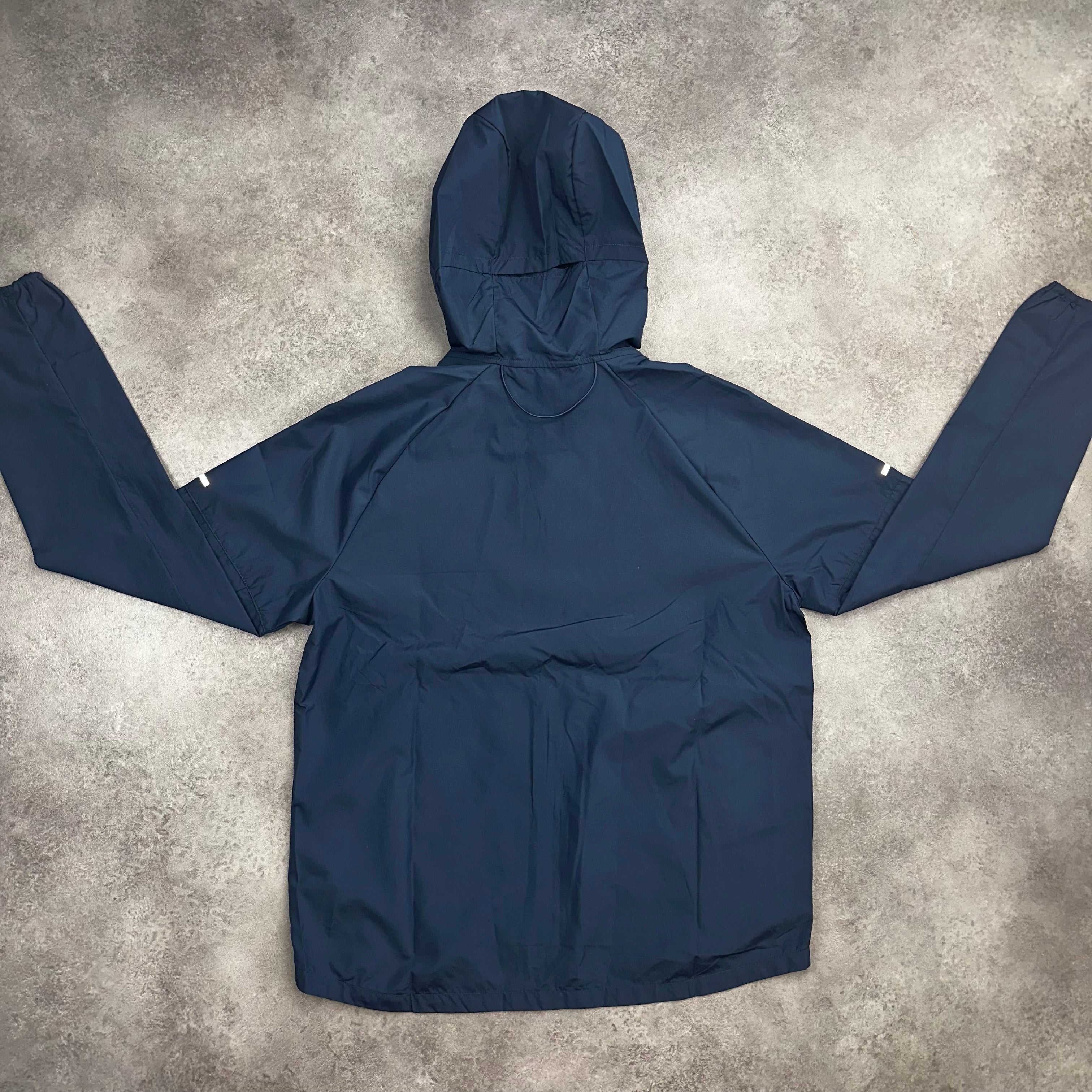 Nike Miler Repel Navy Running Jacket detail close-up