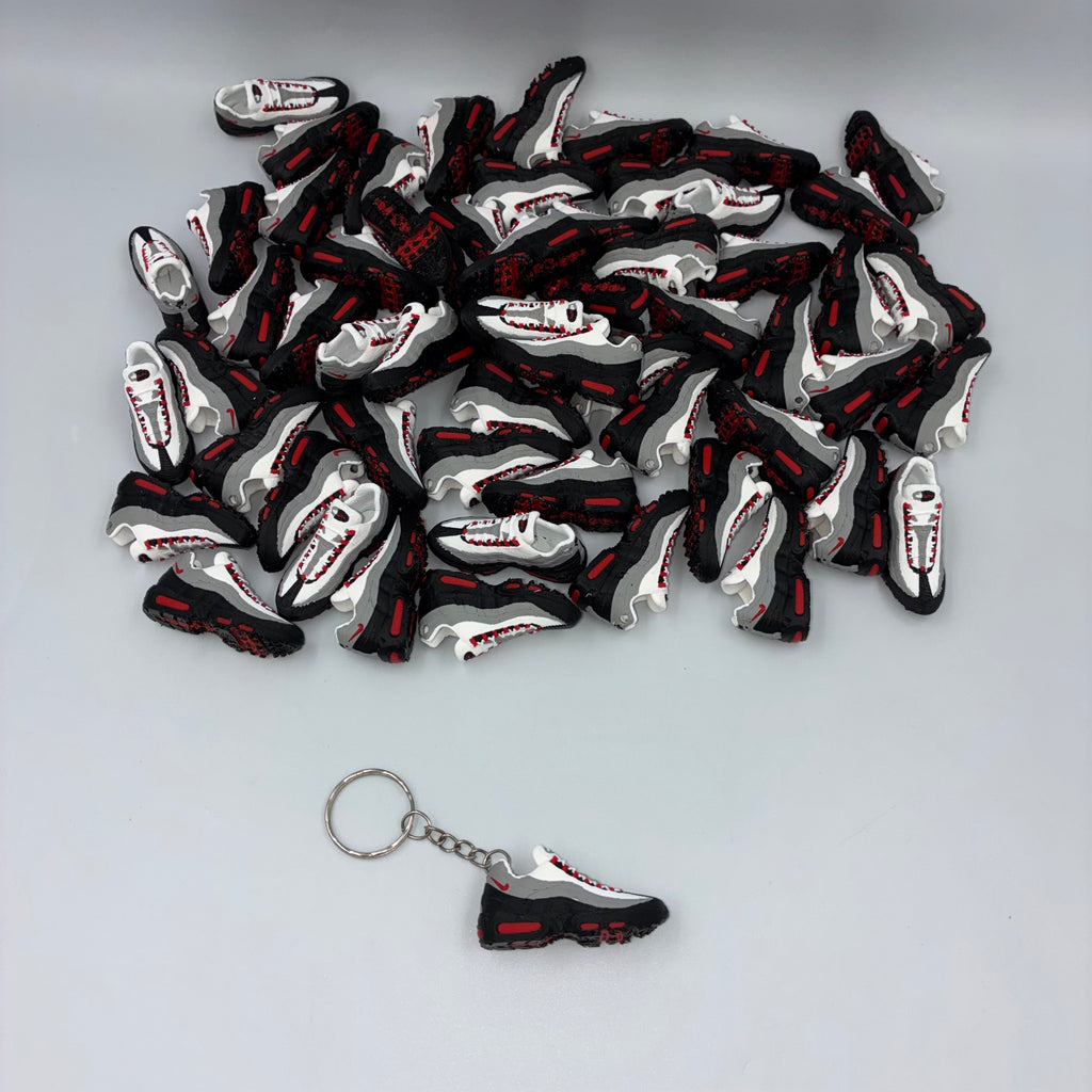 Air Max 95 Inspired Trainer Keyring - Solar Red