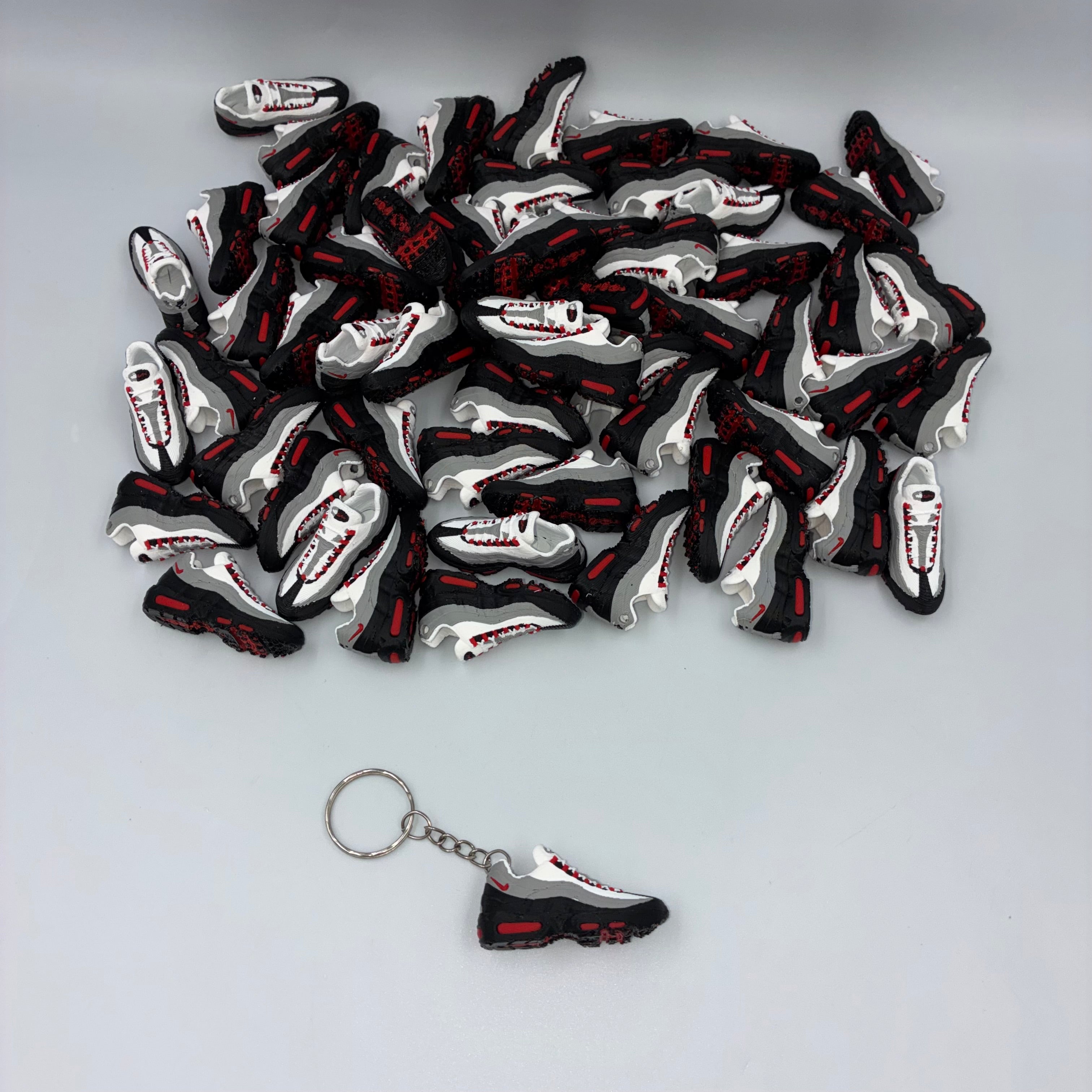 Air Max 95 Inspired Trainer Keyring - Solar Red