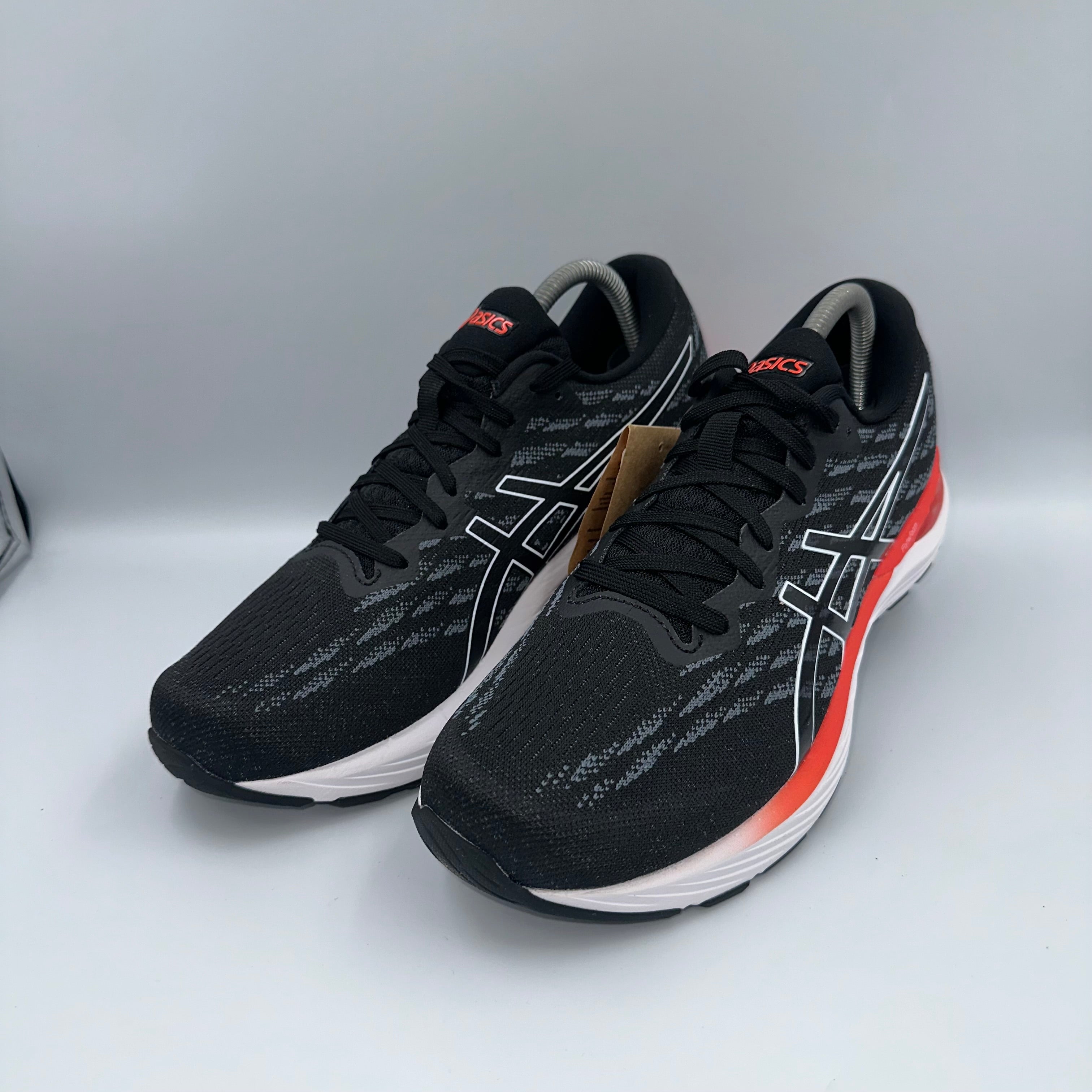 ASICS Gel-Stratus 3 Knit Black / White / Red medial side view