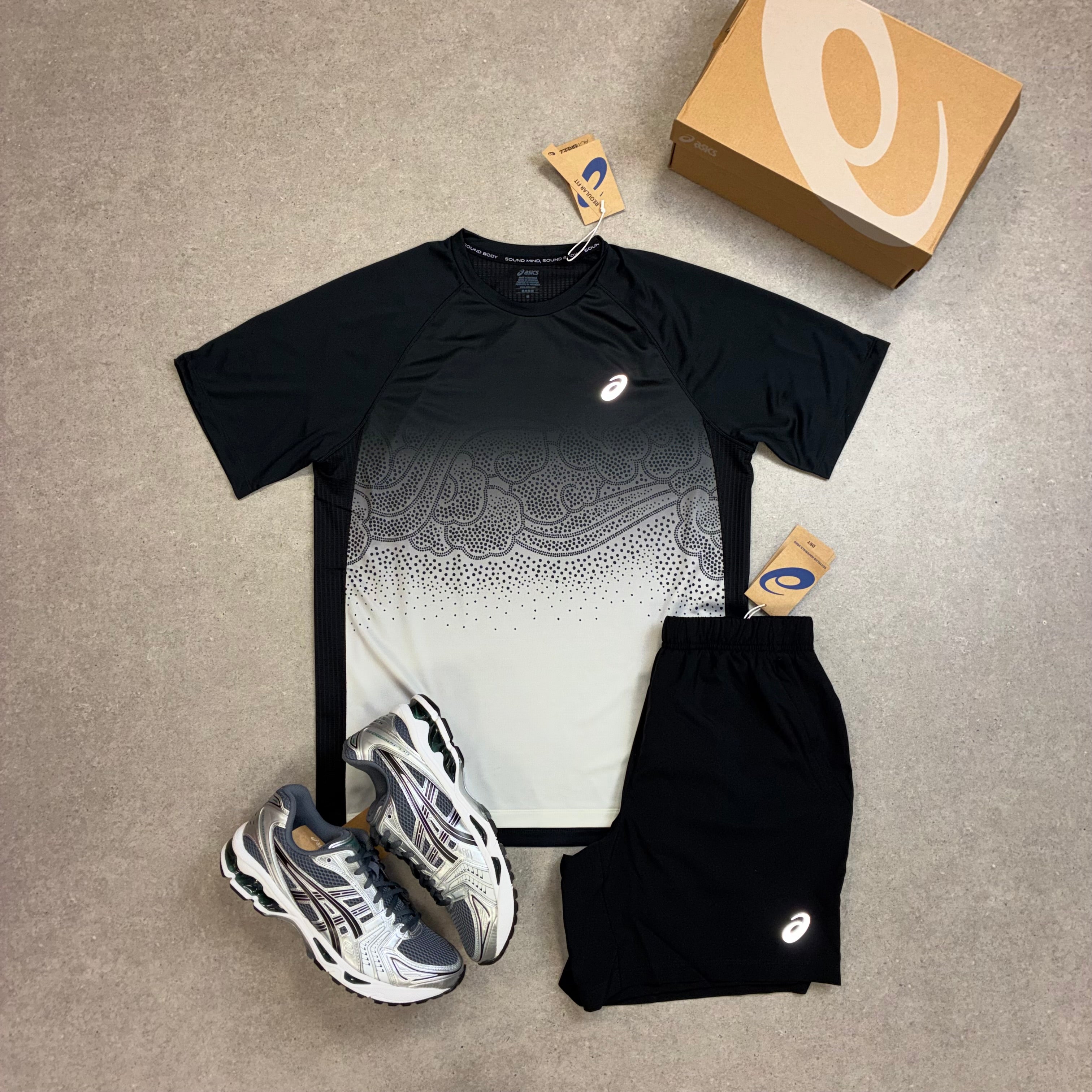 ASICS Road Fade SS Top Performance Black / Cream