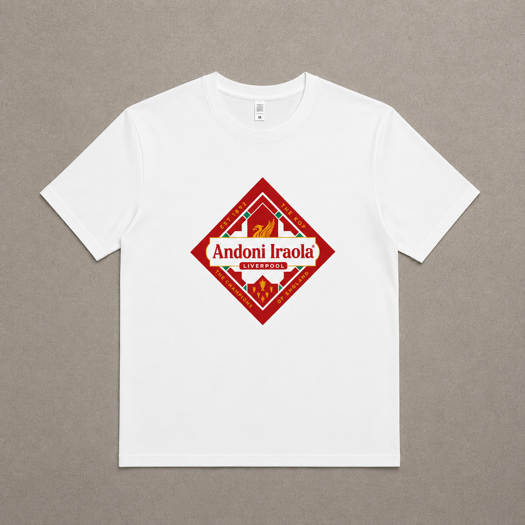 Andoni Iraola Liverpool T-Shirt & Cap - White