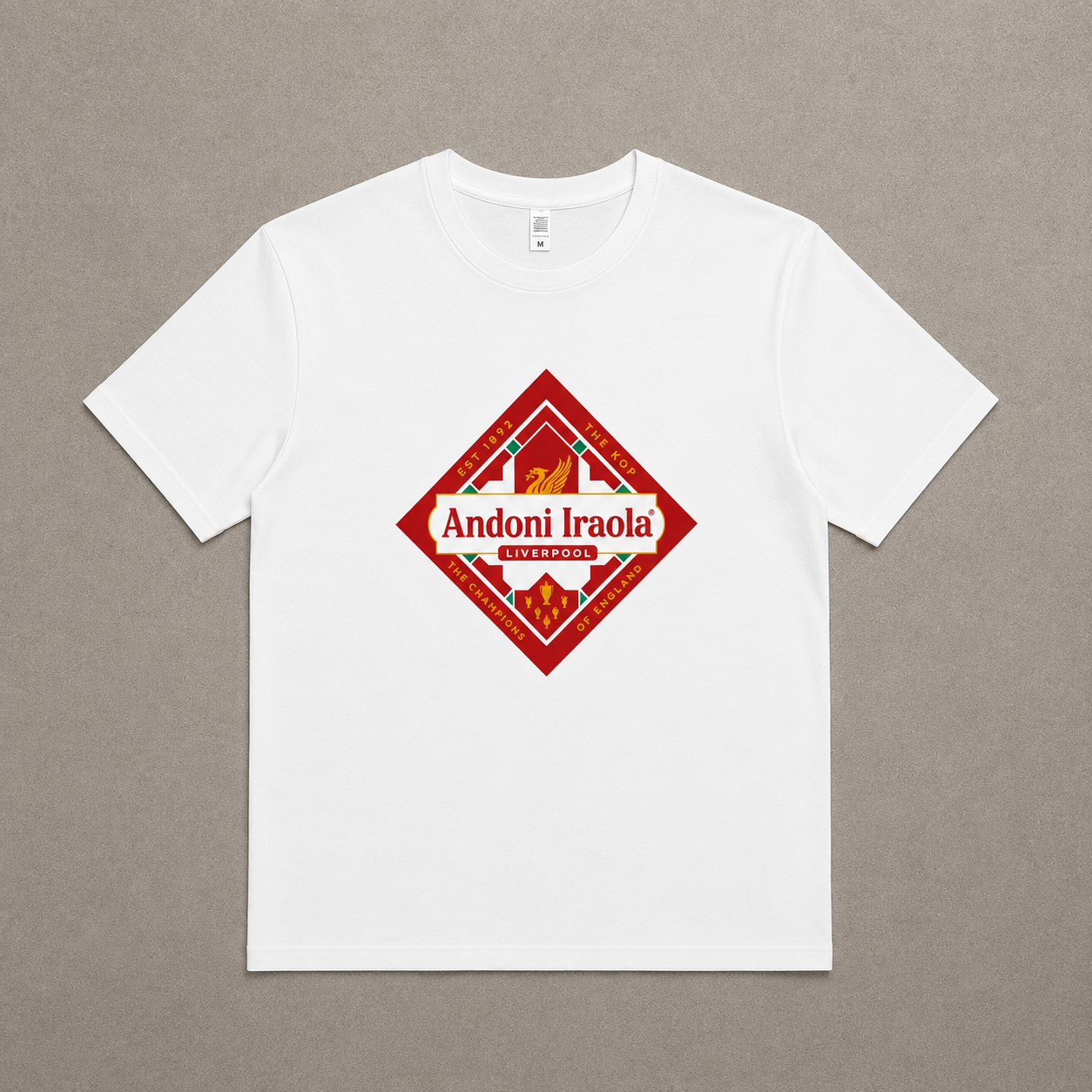 Andoni Iraola Liverpool T-Shirt & Cap - White
