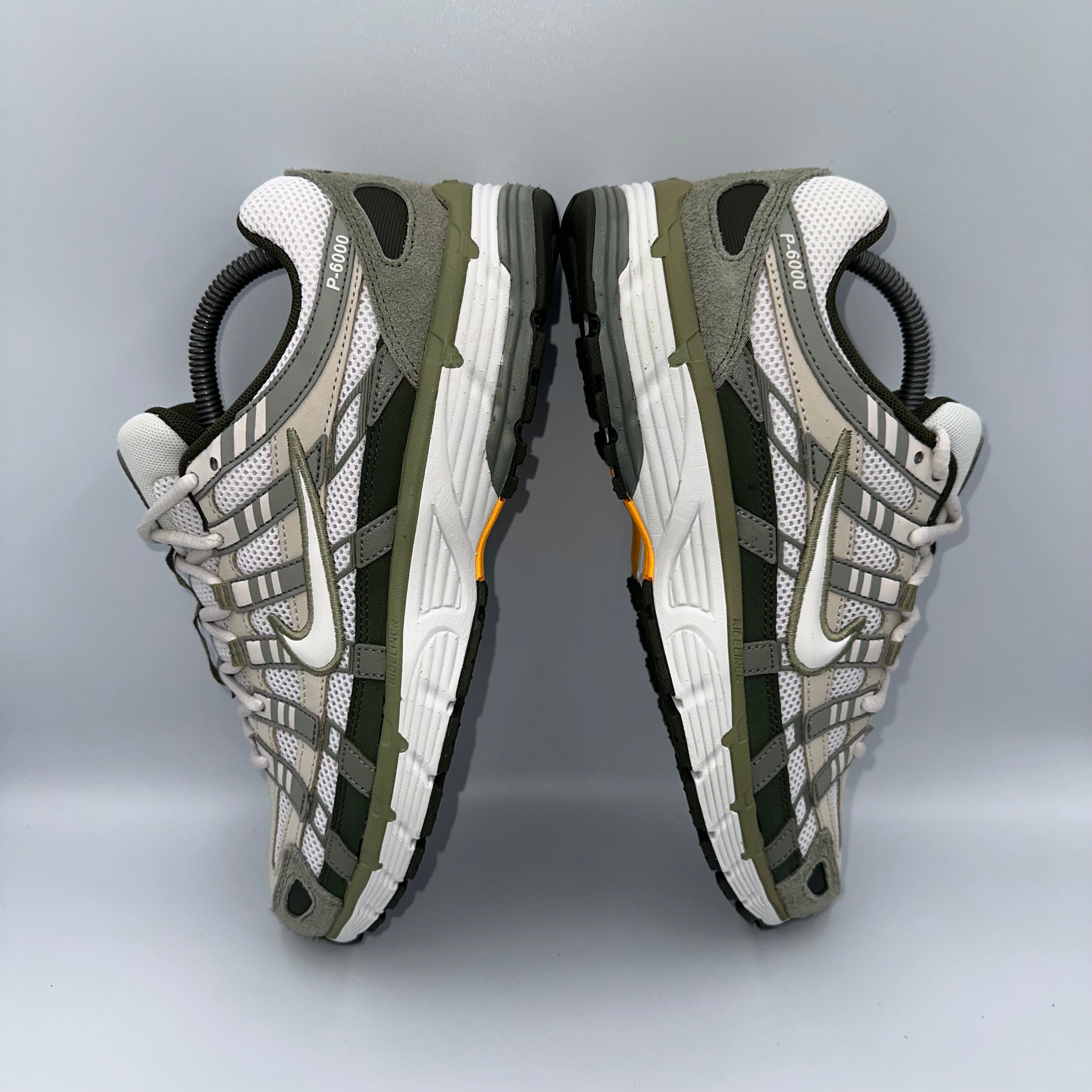 Nike P-6000 Light Army / Cargo Khaki three-quarter front angle