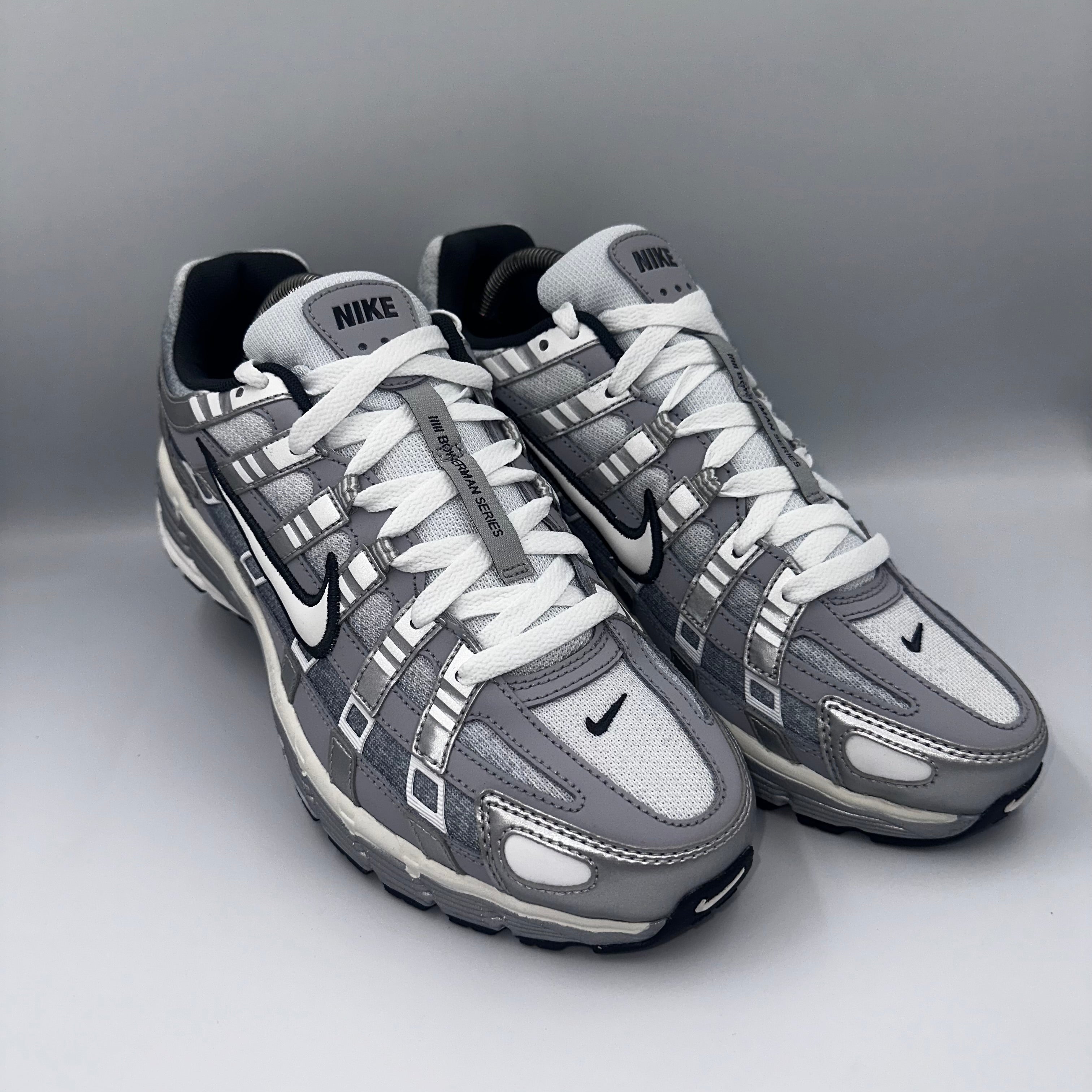 Nike P-6000 Metallic Silver lateral side profile