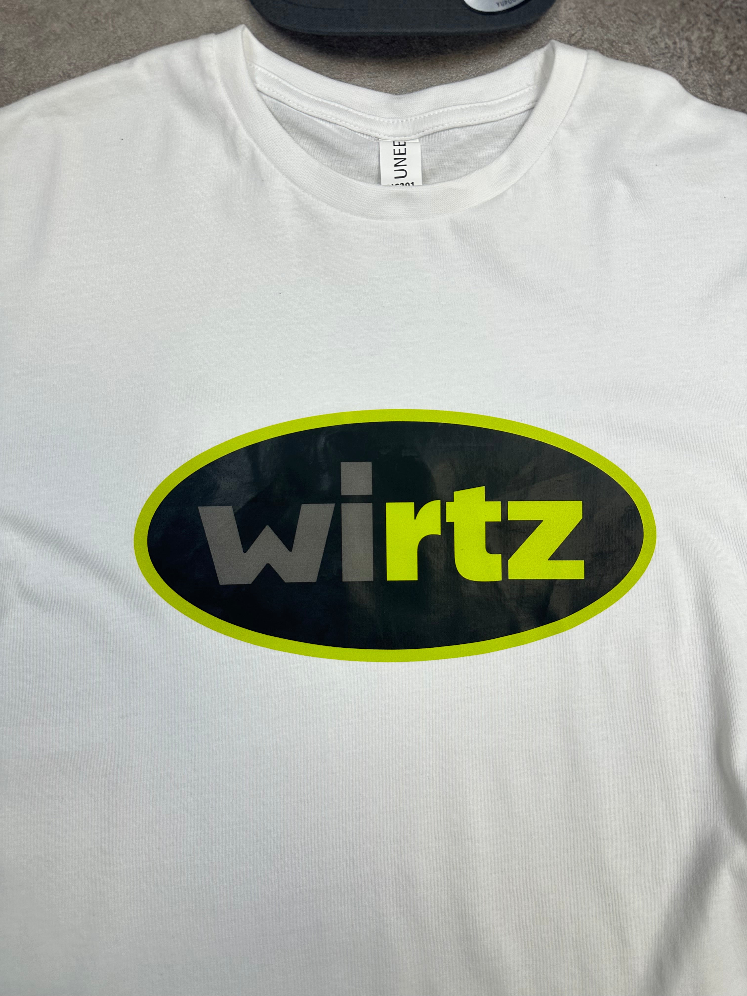 WirtzMax T-shirt - White detail close-up