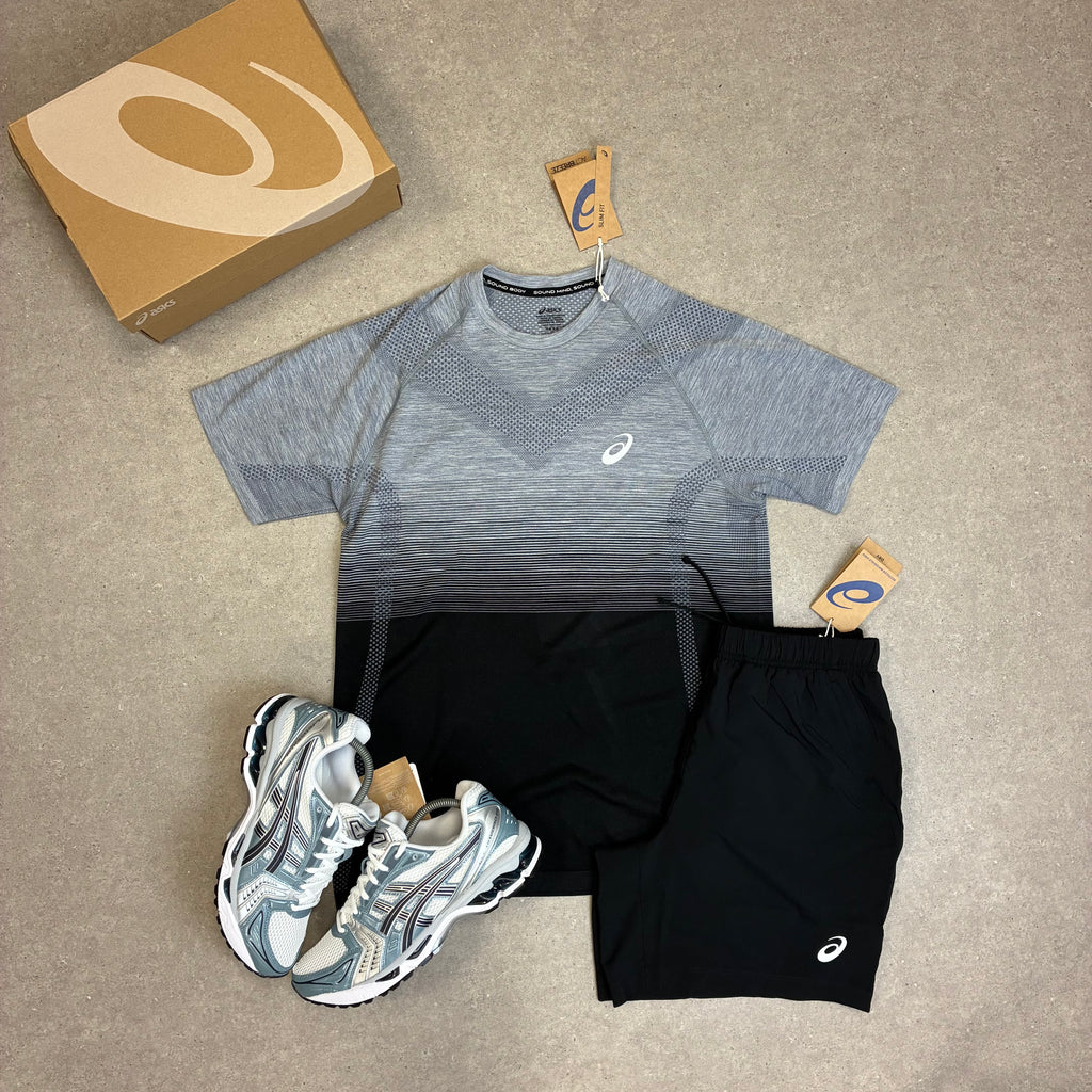 ASICS Seamless SS Top Performance Black / Carrier Grey