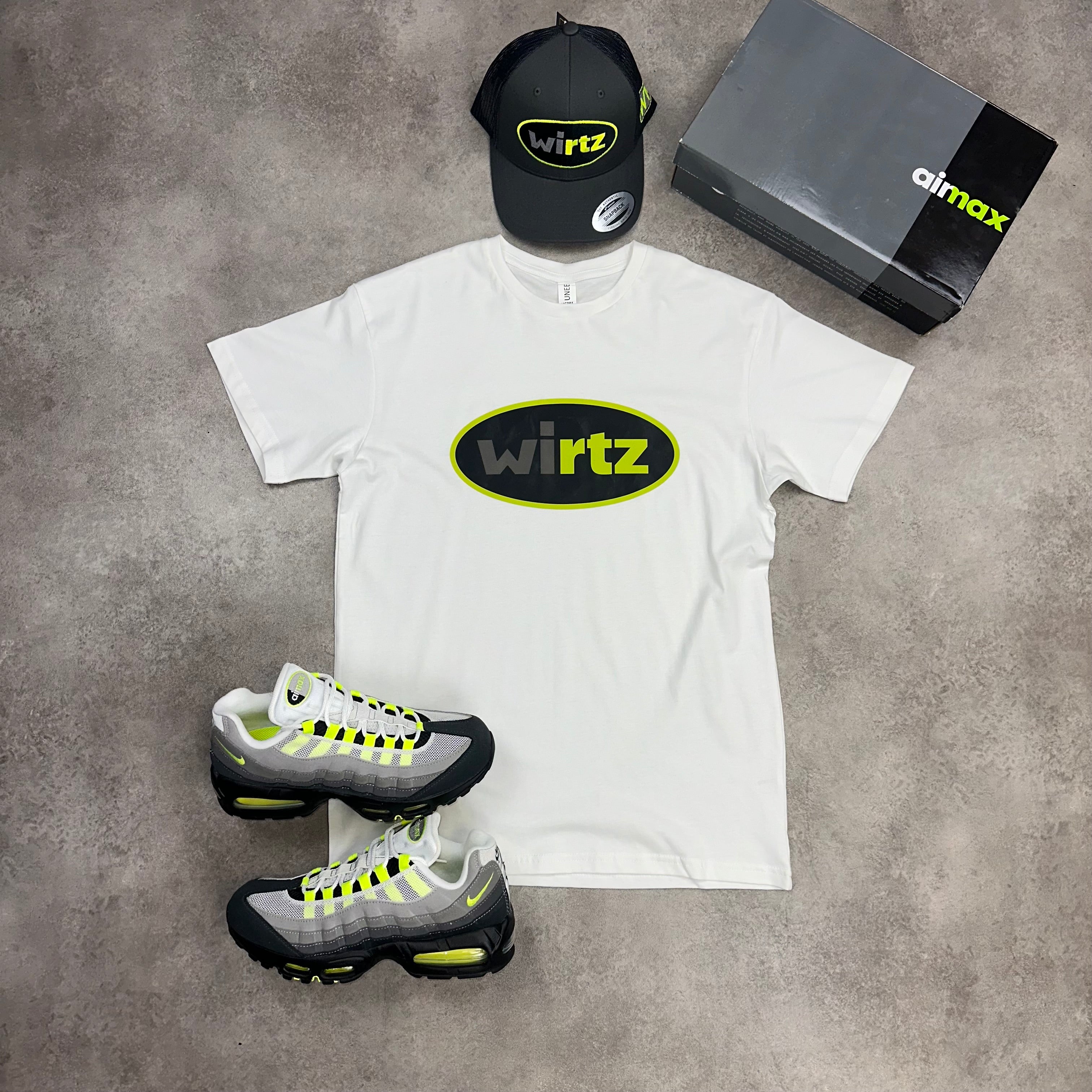 WirtzMax T-shirt - White front view