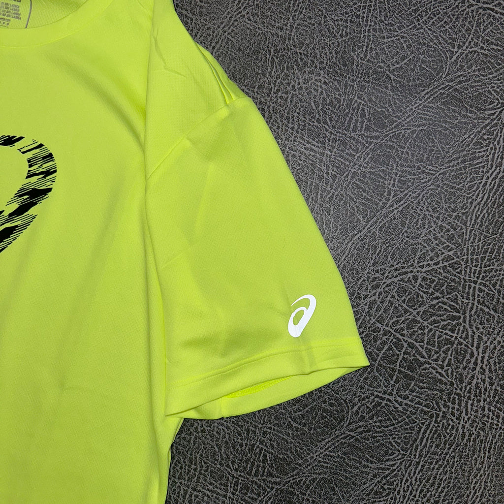 ASIC Icon T-shirt Neon back view All Sizes