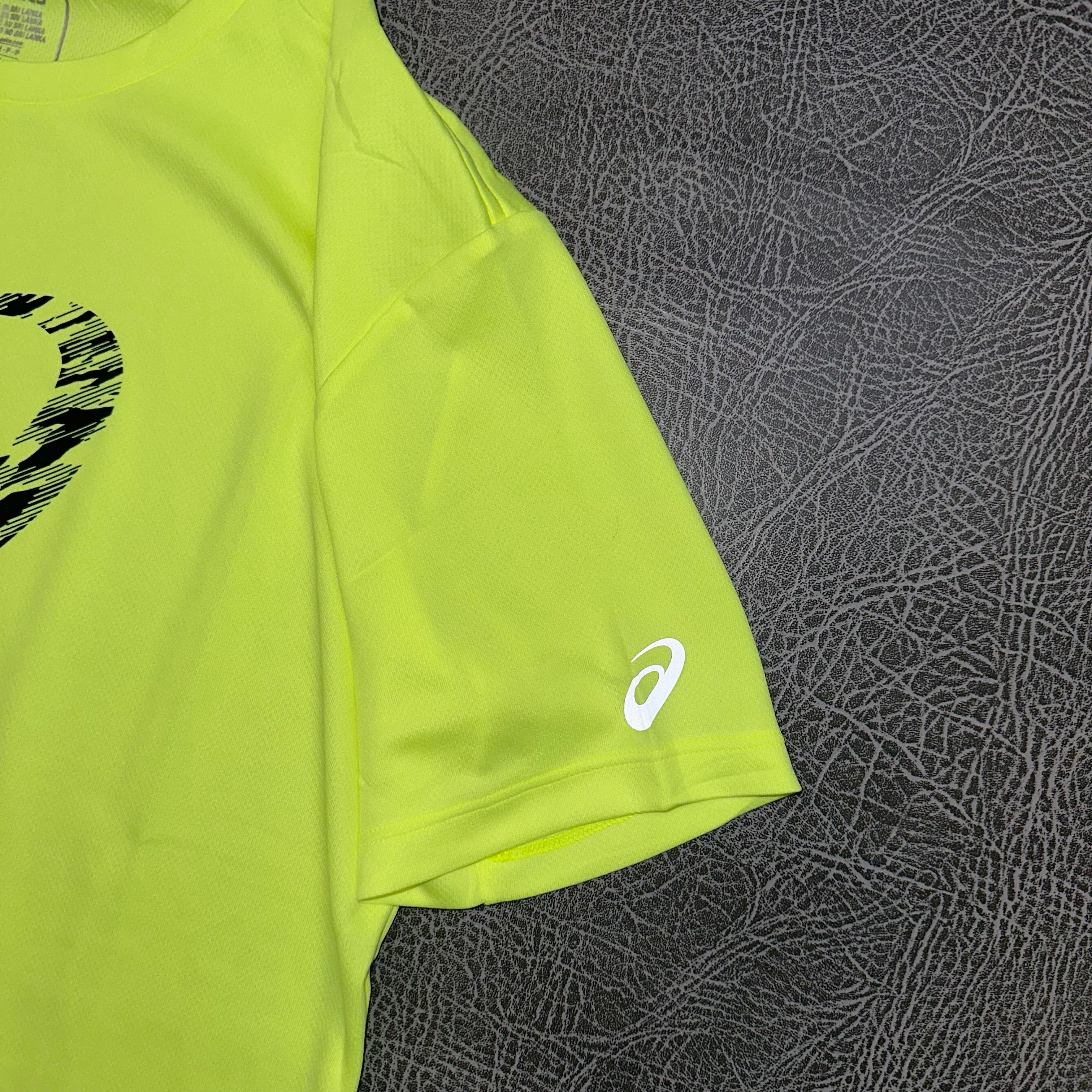 ASIC Icon T-shirt Neon back view All Sizes